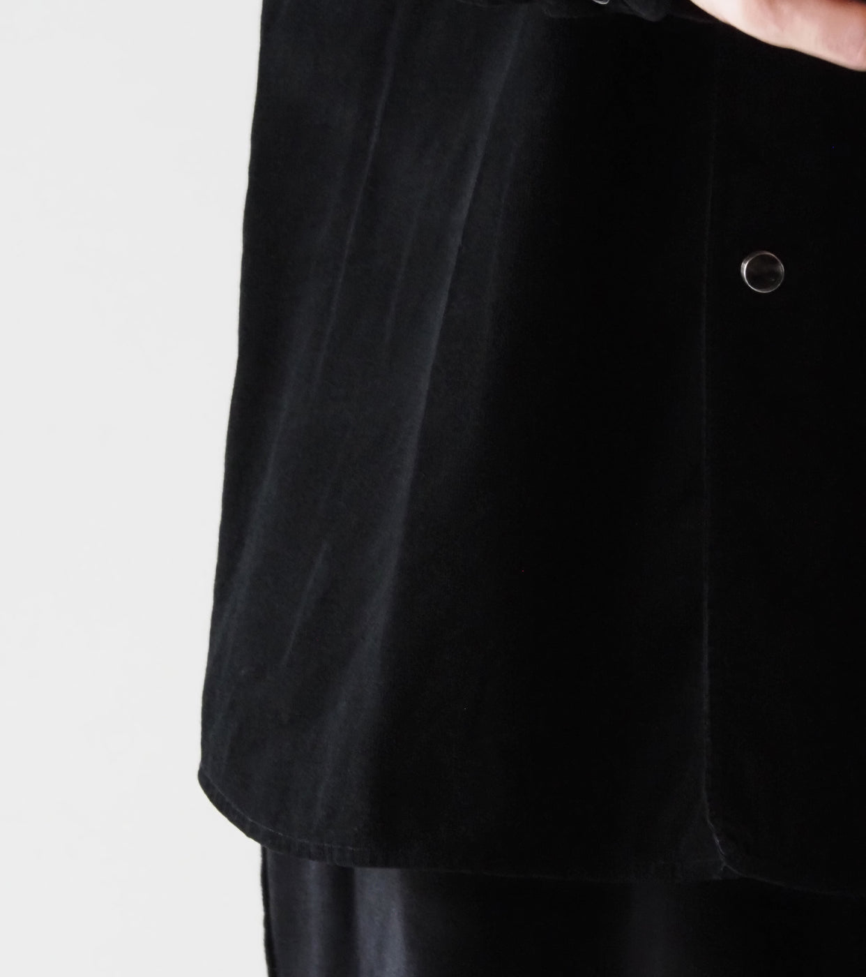 COMOLI Corduroy Comori Shirt ,Black