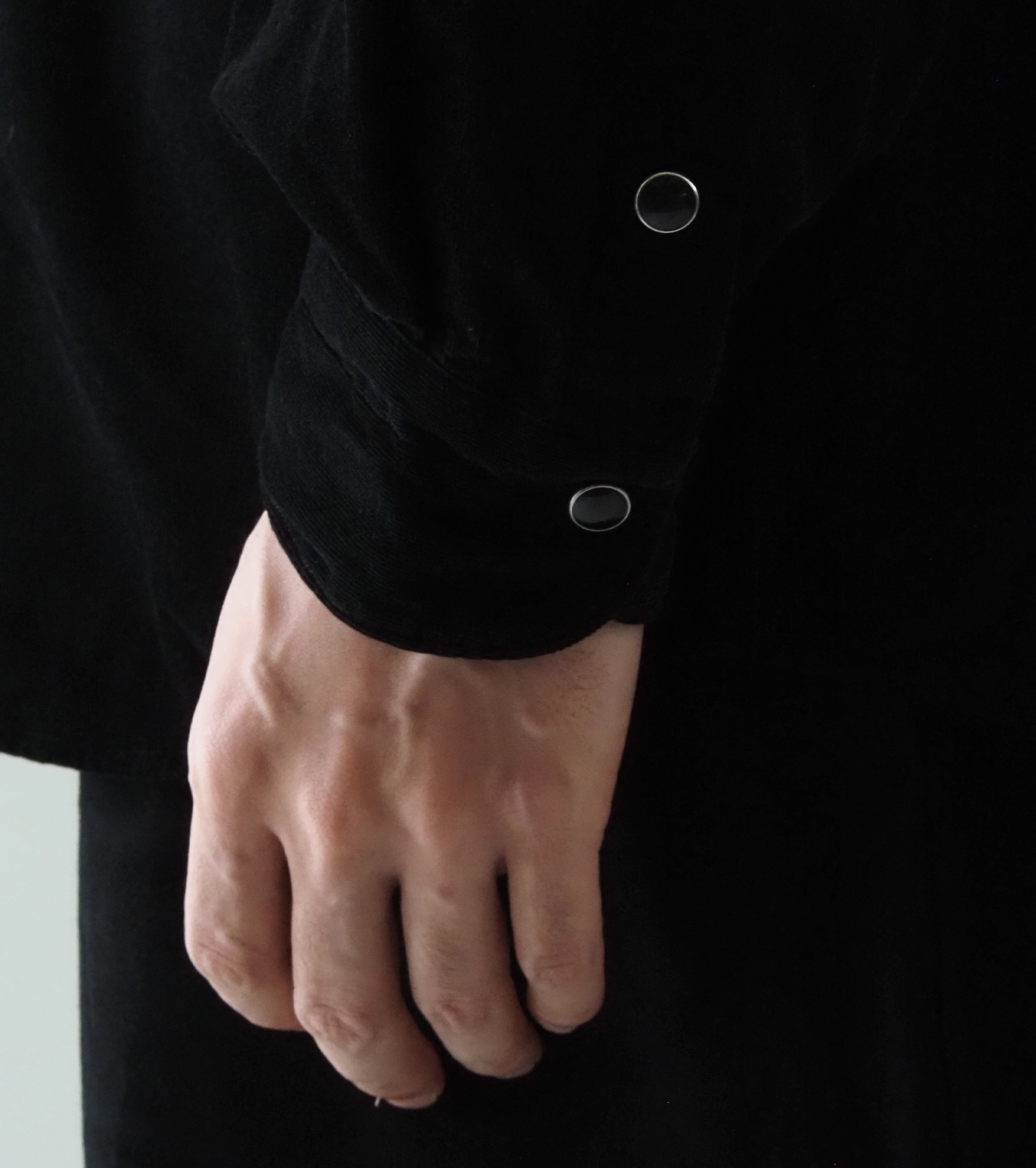 COMOLI Corduroy Comori Shirt ,Black