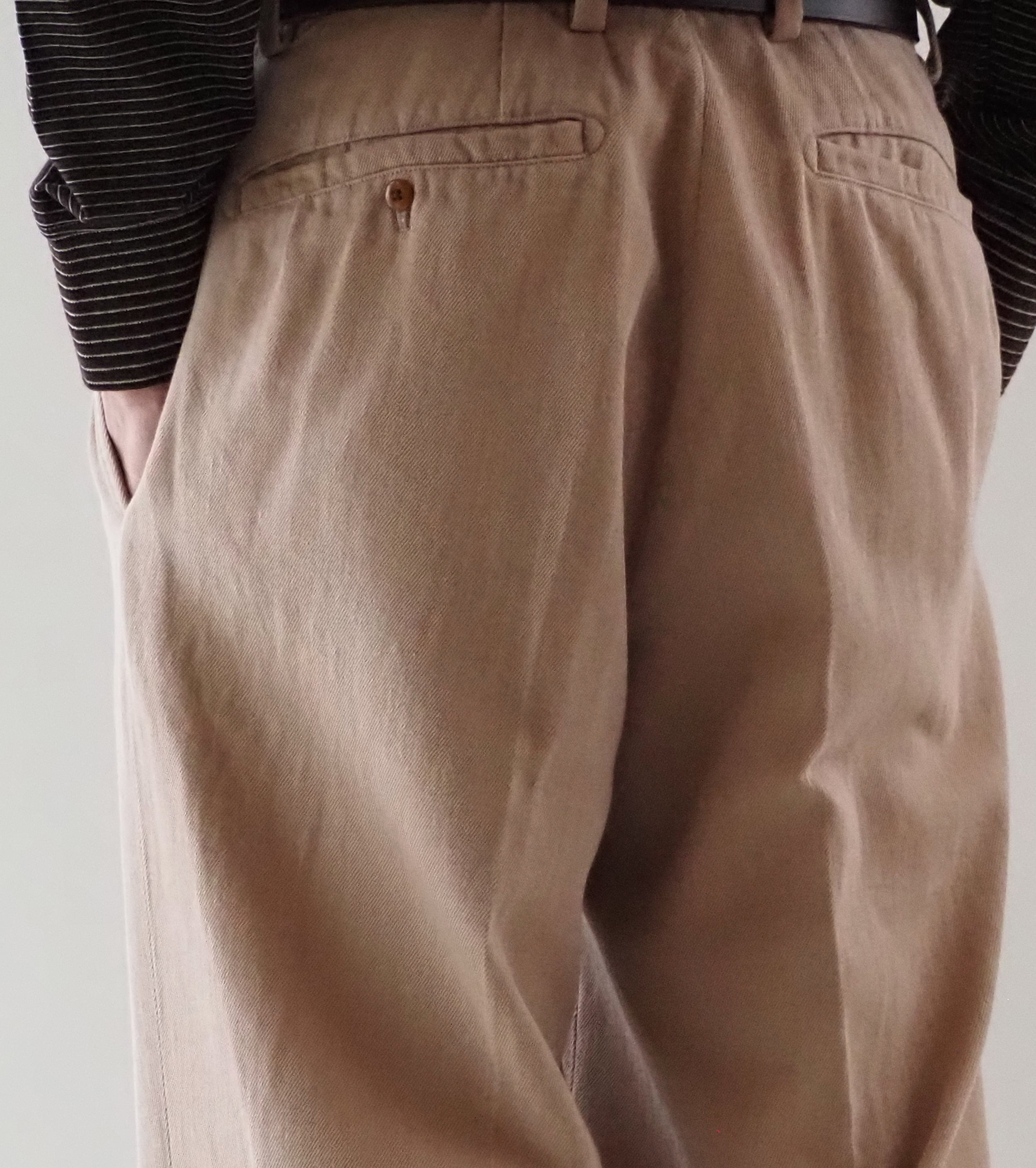 MAATEE＆SONS チノ C1 “コーティング コットン” ,  くすんだ Beige