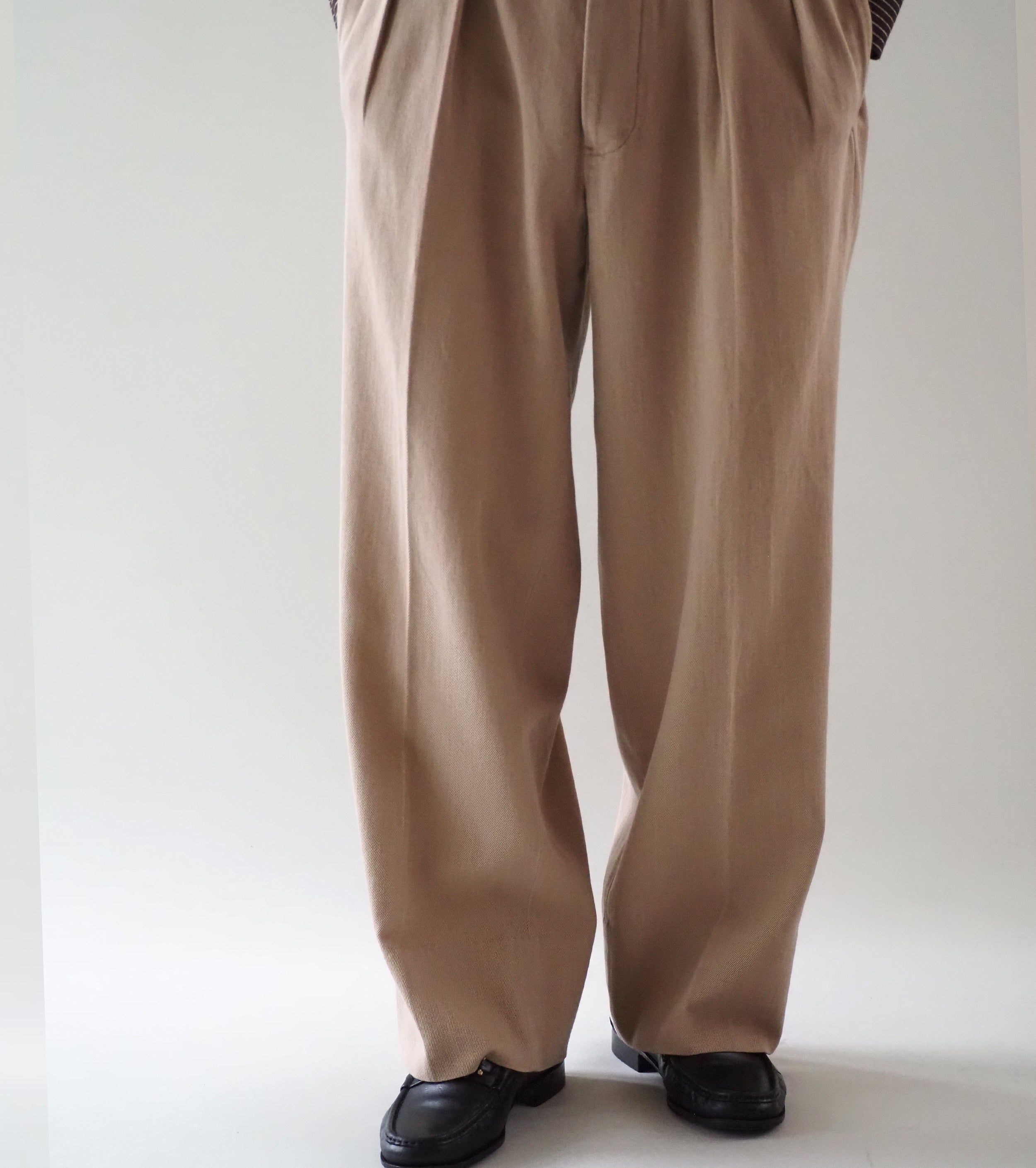 MAATEE＆SONS チノ C1 “コーティング コットン” ,  くすんだ Beige