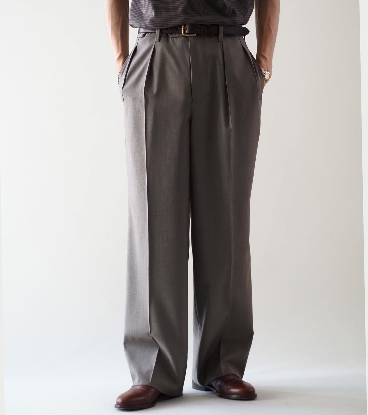 MAATEE＆SONS 永遠 スラックス 2 , Taupe Beige