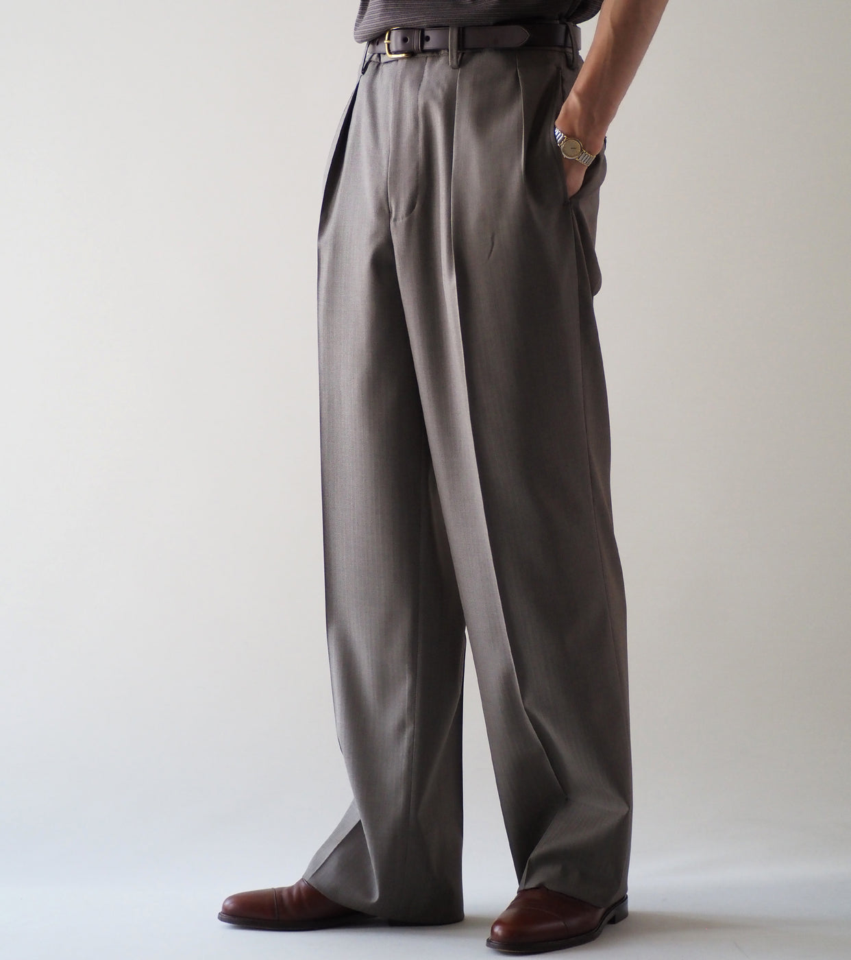MAATEE＆SONS 永遠 スラックス 2 , Taupe Beige