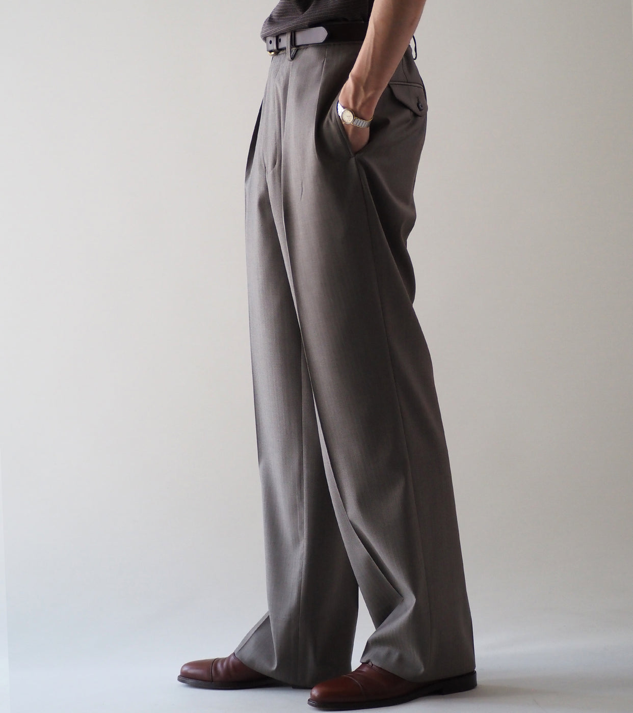 MAATEE＆SONS 永遠 スラックス 2 , Taupe Beige