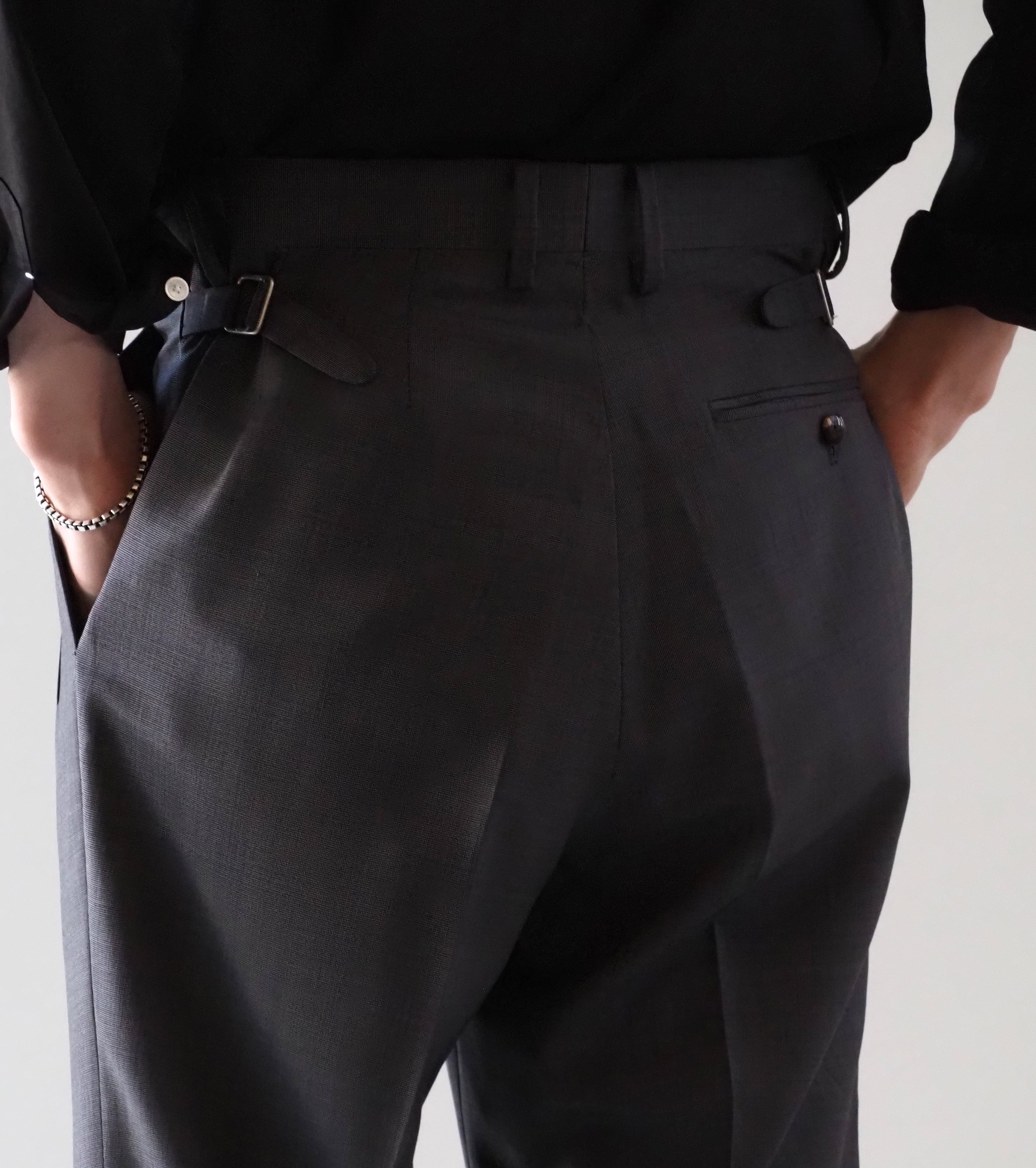 MAATEE＆SONS 永遠 スラックス フレア , Graypin