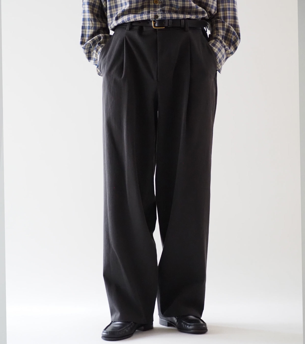 MAATEE＆SONS  チノ B “ Cドリル ” , Gray Chambray