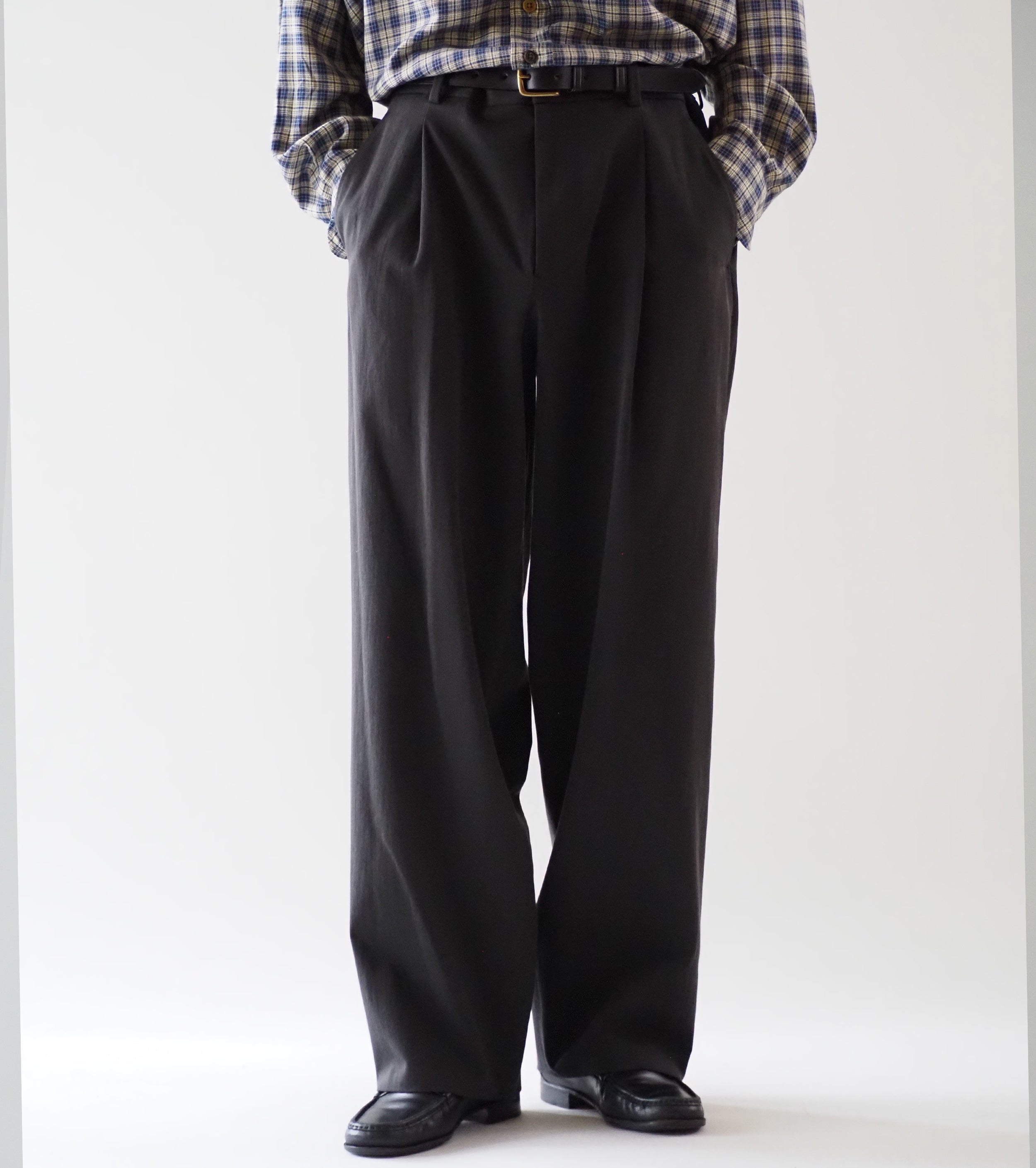 MAATEE＆SONS  チノ B “ Cドリル ” , Gray Chambray