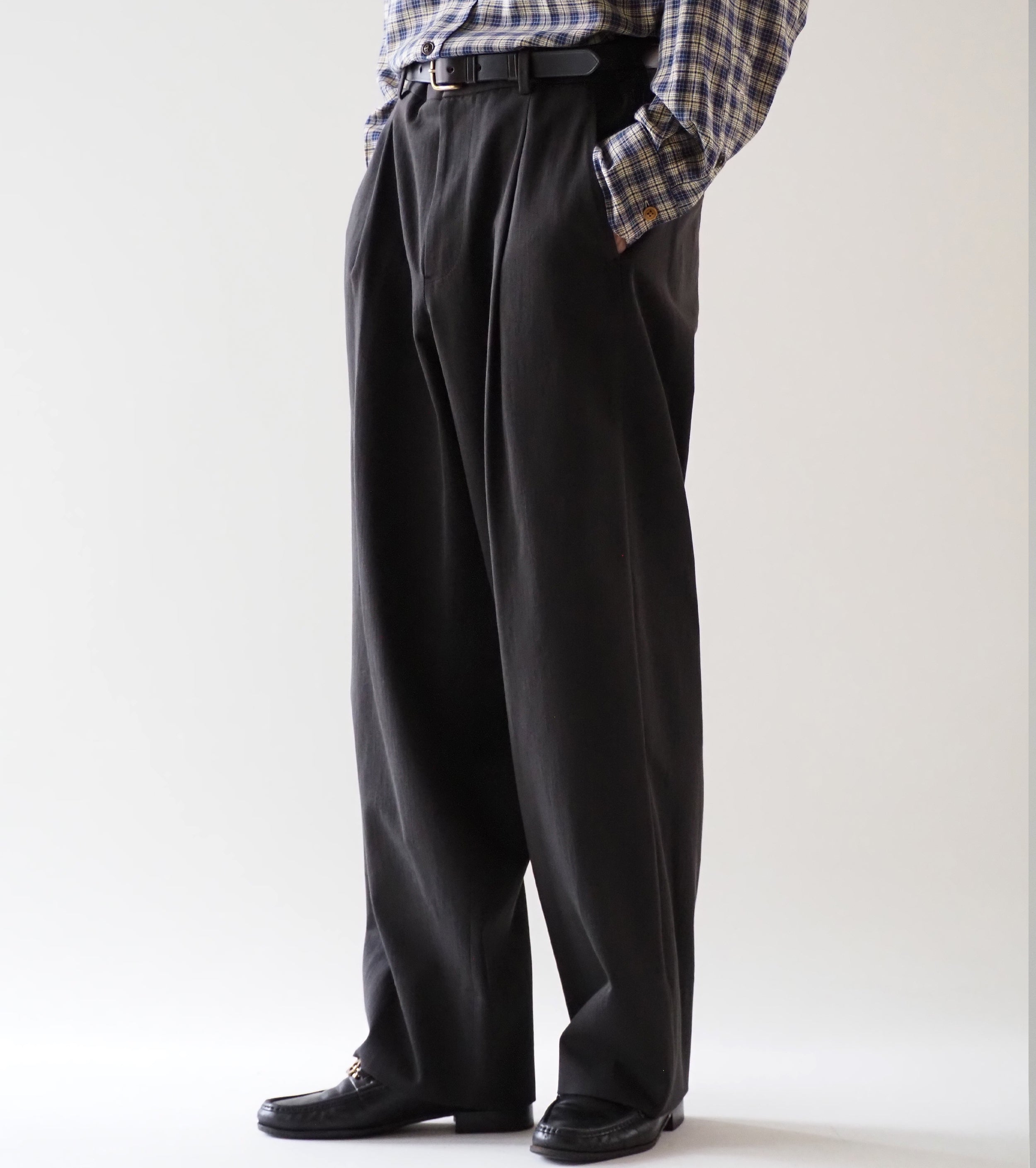 MAATEE＆SONS  チノ B “ Cドリル ” , Gray Chambray