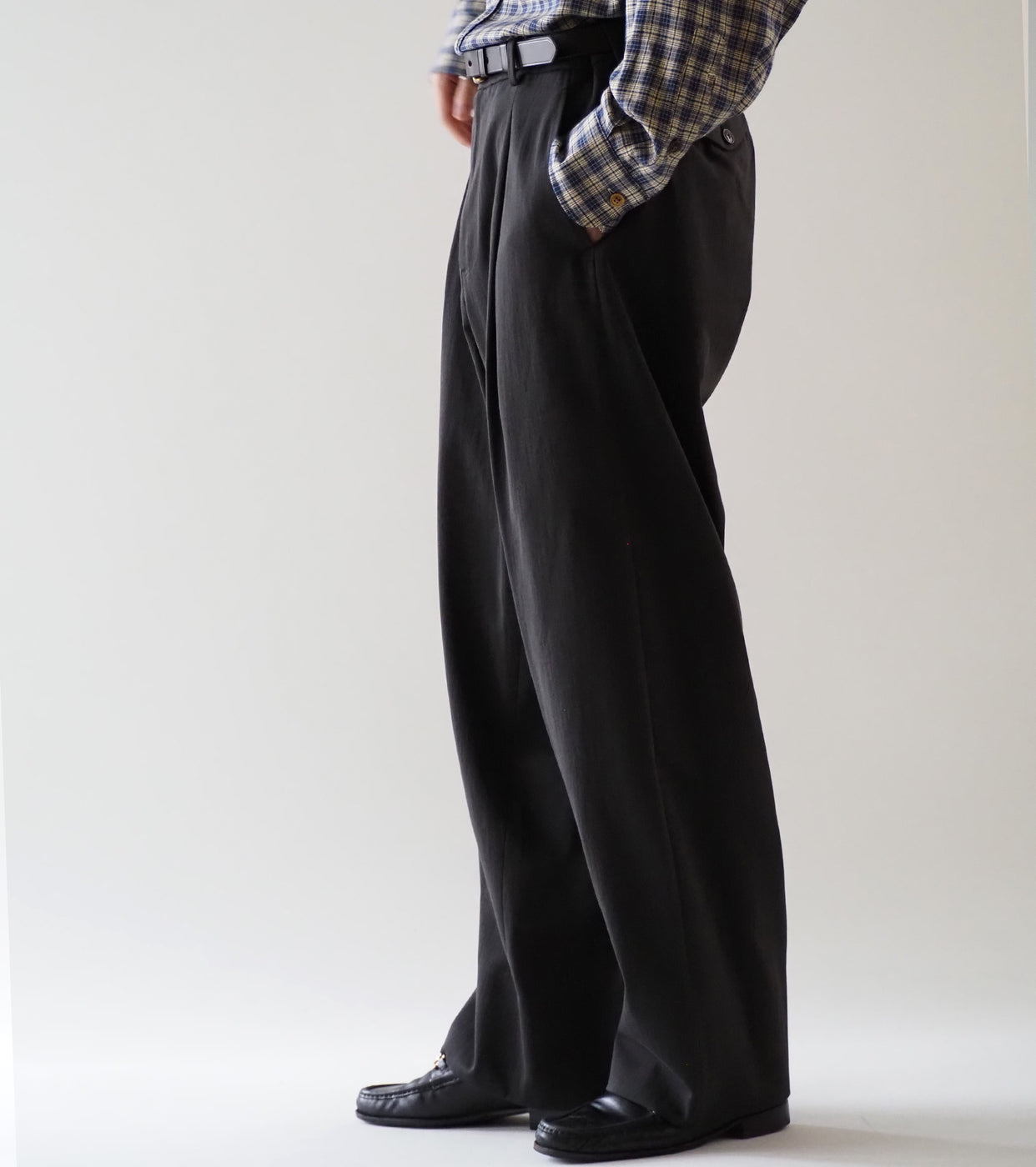 MAATEE＆SONS  チノ B “ Cドリル ” , Gray Chambray