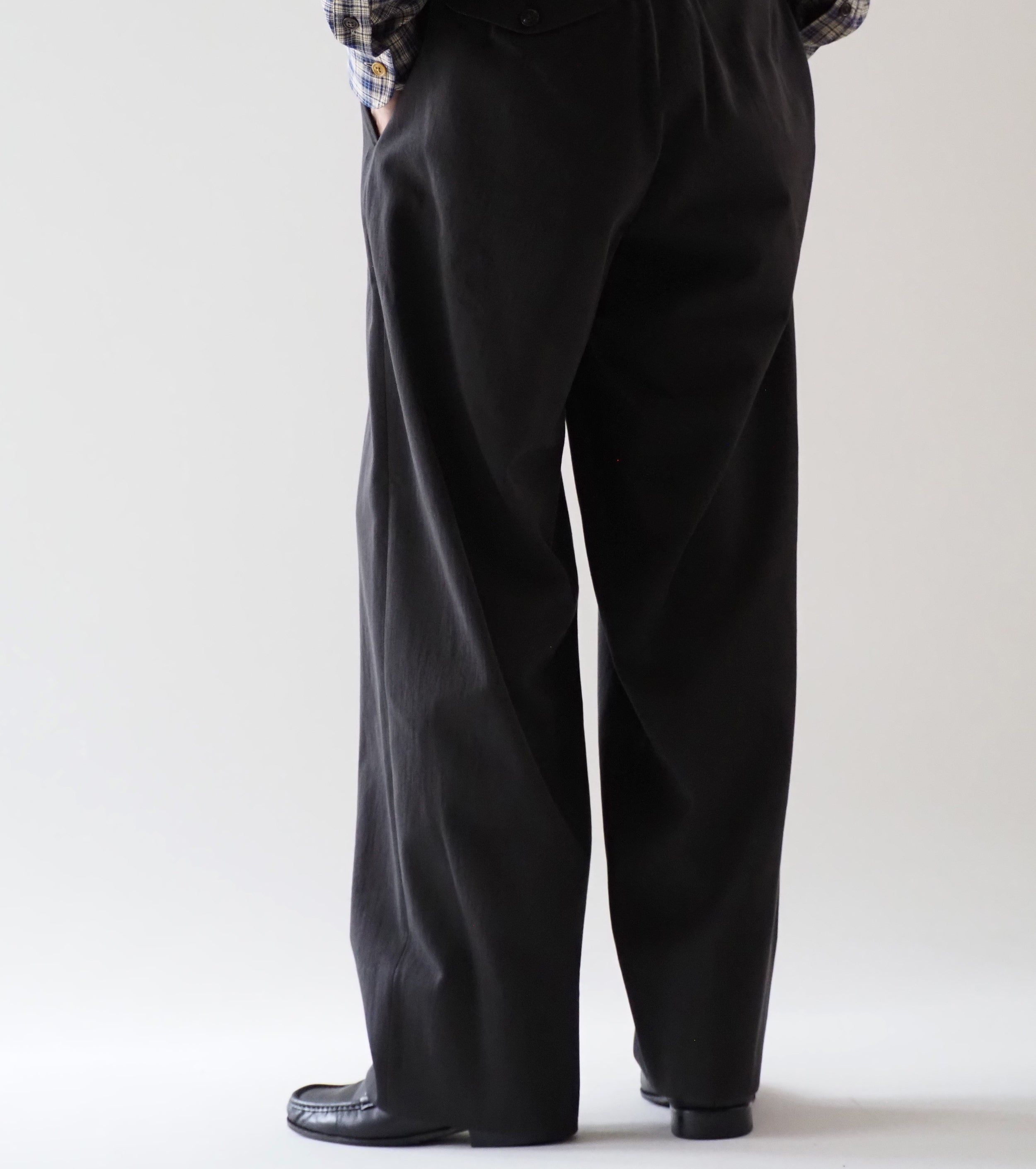 MAATEE＆SONS  チノ B “ Cドリル ” , Gray Chambray