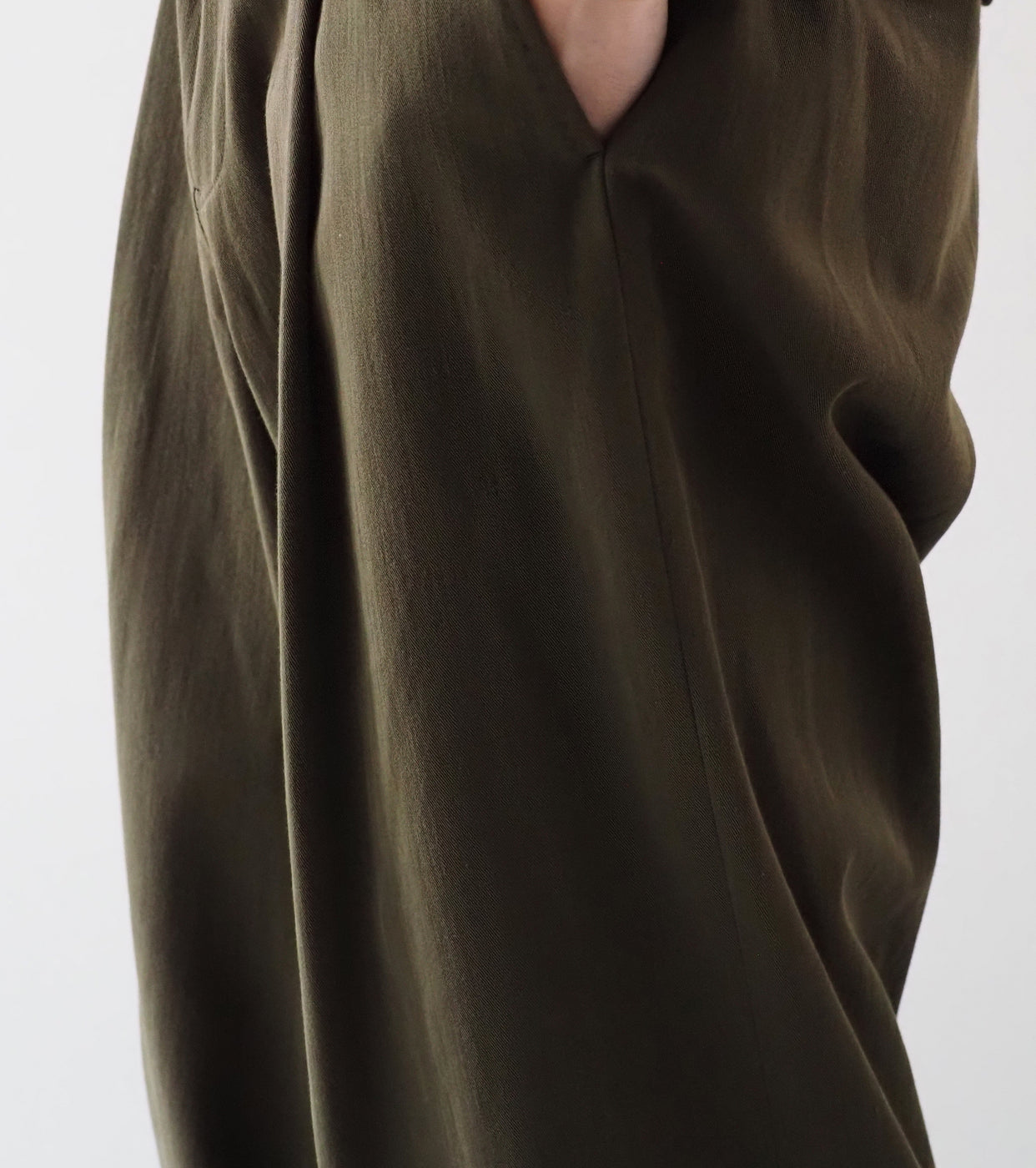 MAATEE＆SONS  チノ B “ Cドリル ” , Khaki Chambray