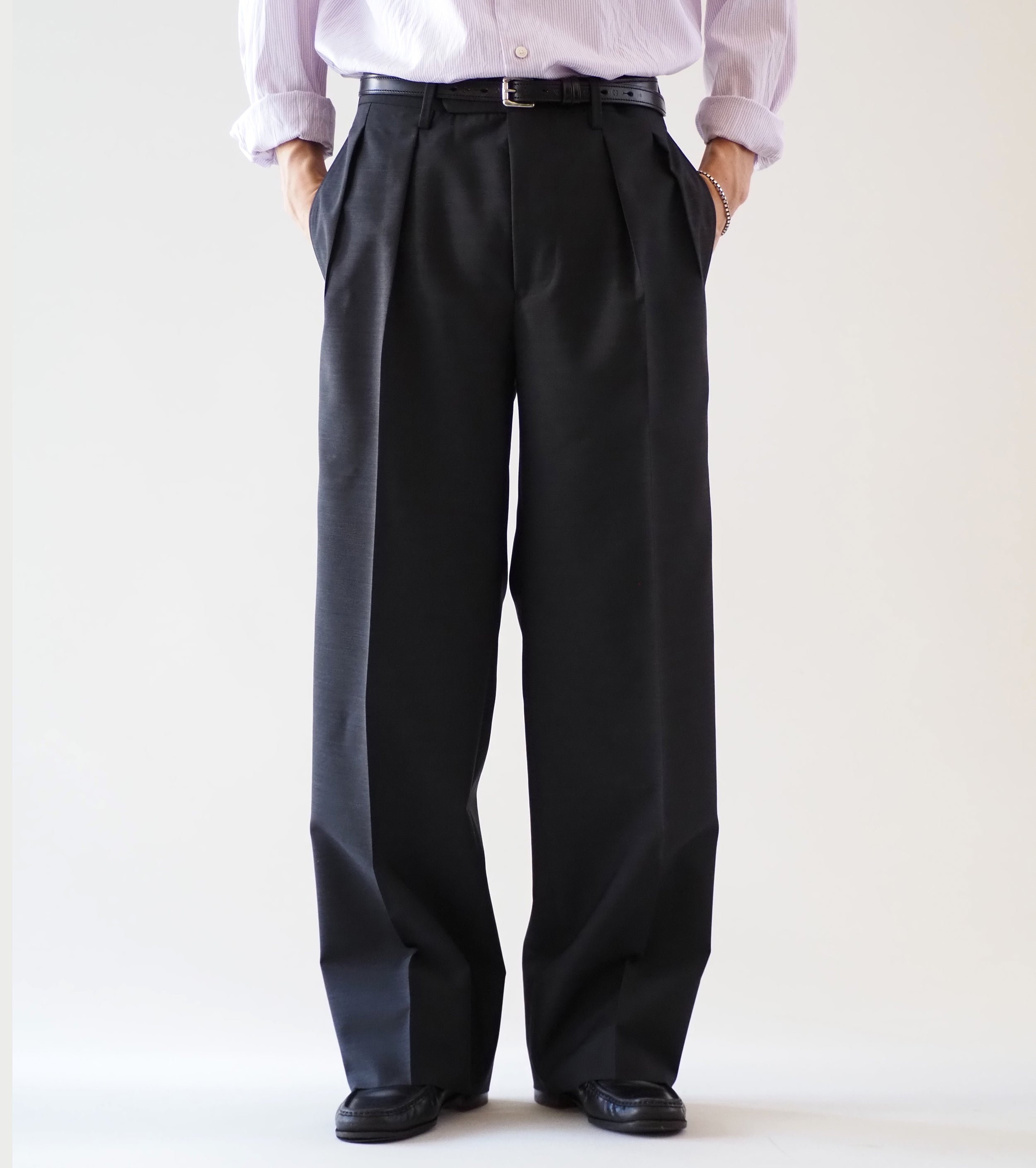 MAATEE＆SONS フォーエバー スラックス タイプ2 , Charcoal – Navyblue