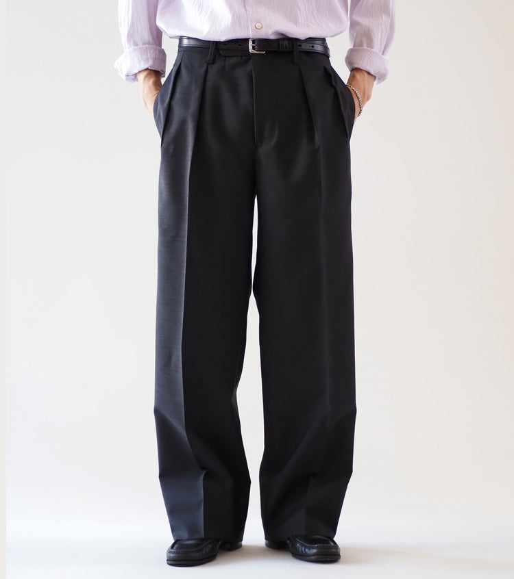 MASUKIE PANTS NAVY Lサイズ ／TIPIKE TIPIKE MUSKIE PANTS イージーパンツ テーパードパンツ 紺