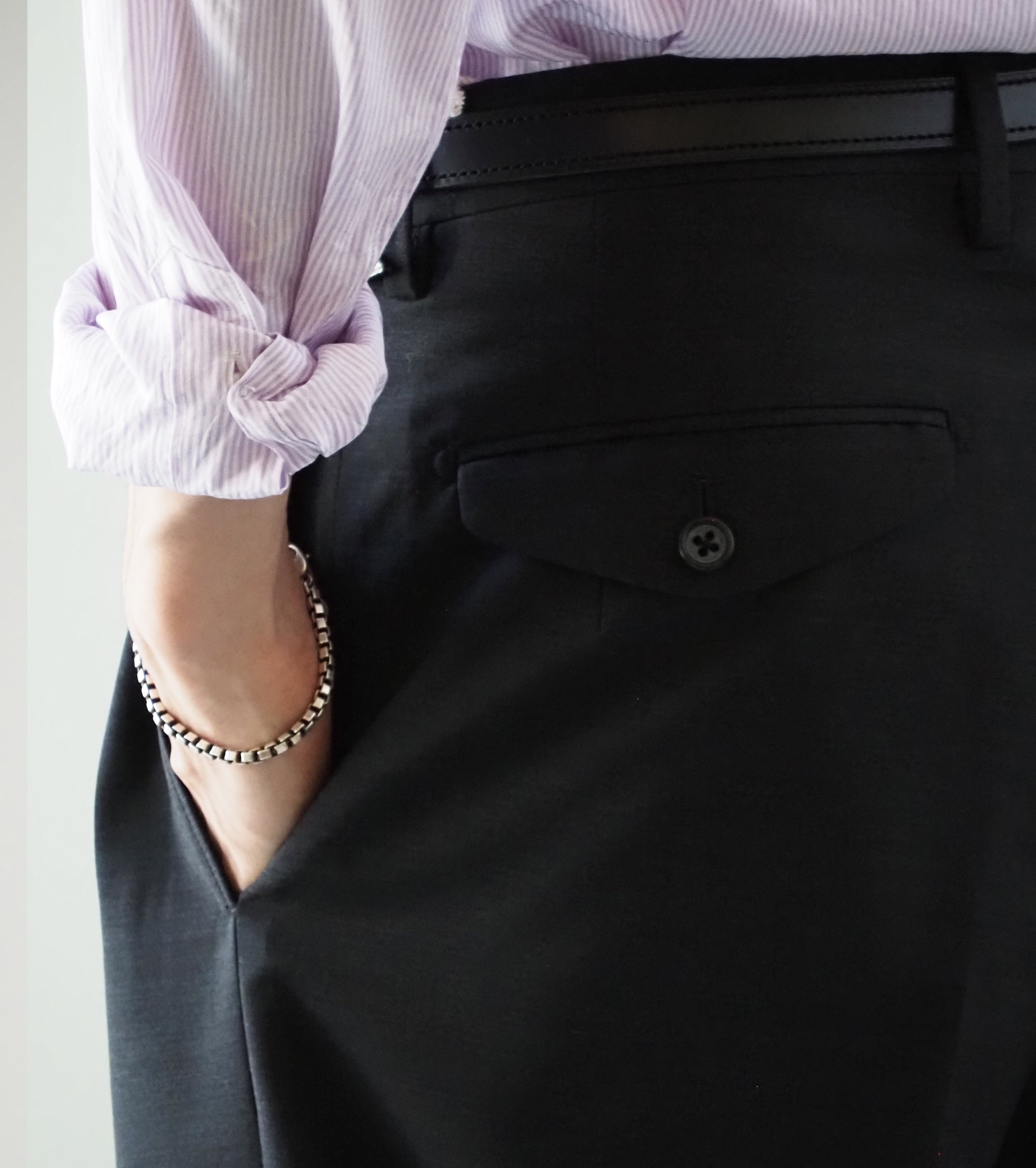 MAATEE＆SONS フォーエバー スラックス タイプ2 , Charcoal – Navyblue