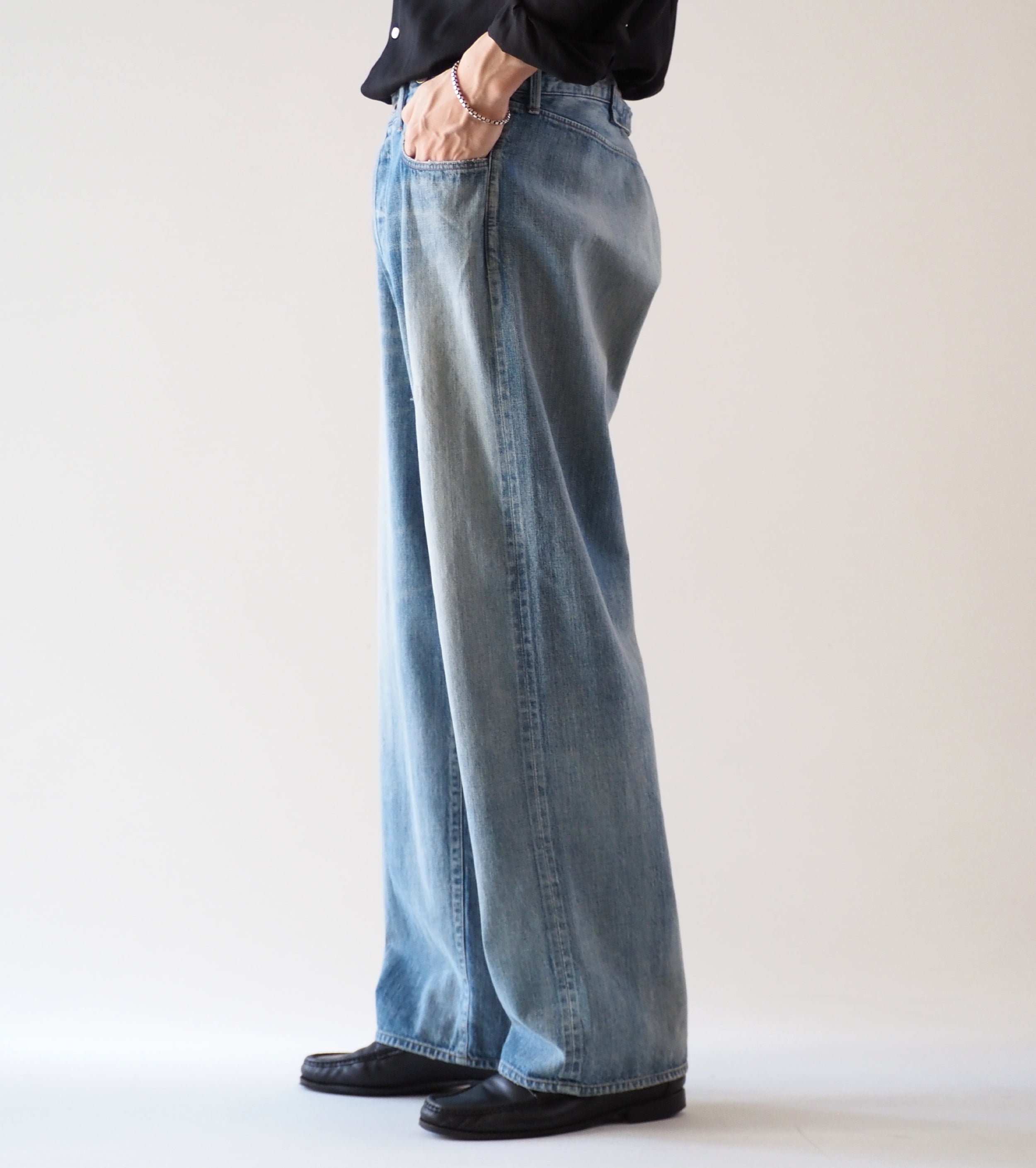 MAATEE＆SONS  ４ポケット デニム , Vintage Blue