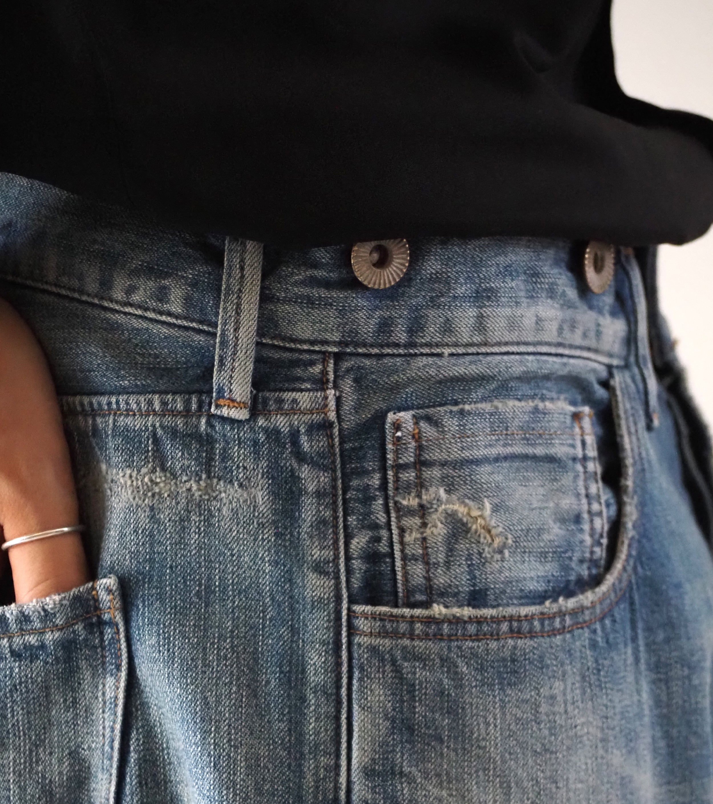 MAATEE＆SONS  ４ポケット デニム , Vintage Blue