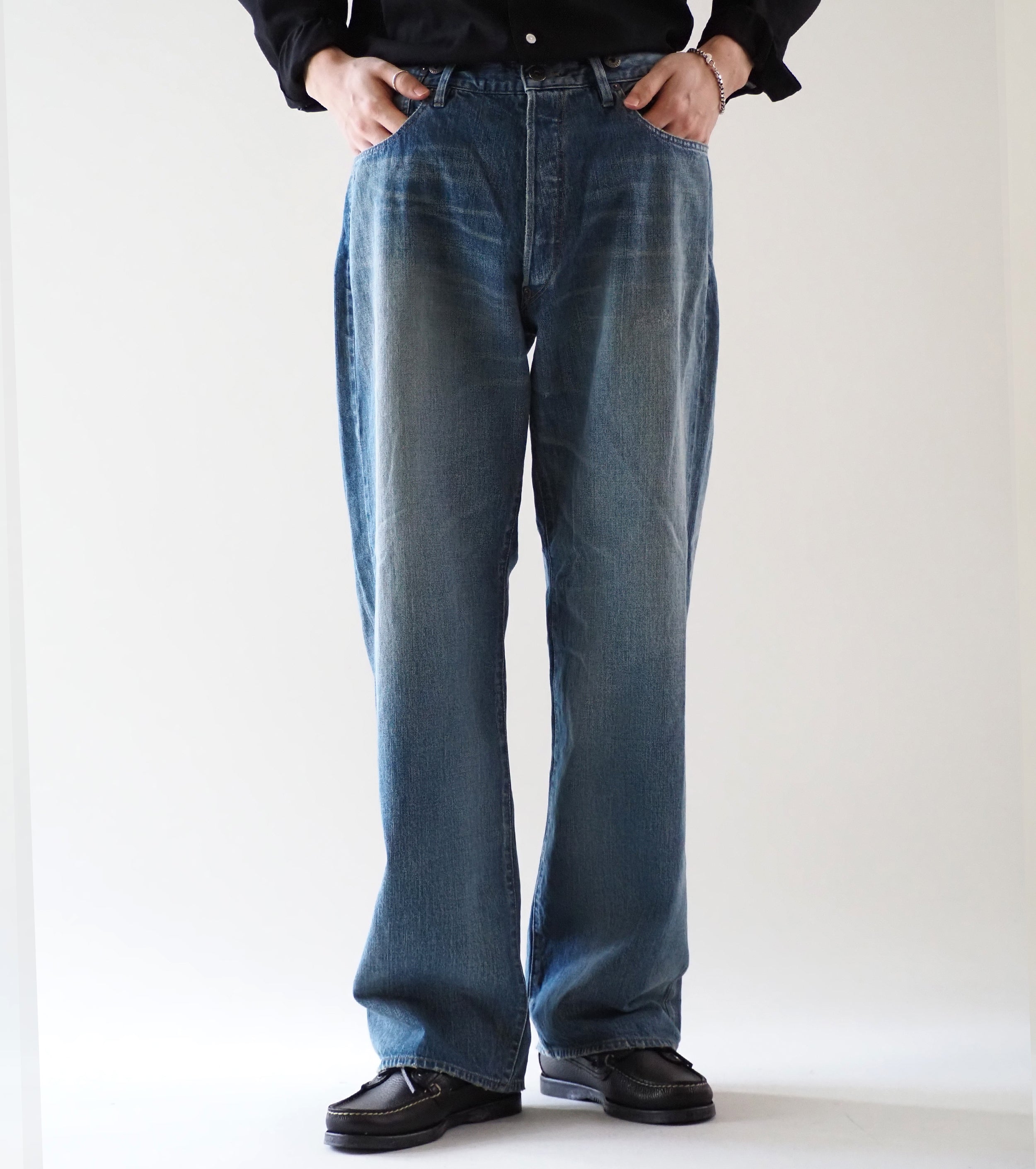MAATEE＆SONS 4ポケット デニム , Vintage Blue – Navyblue