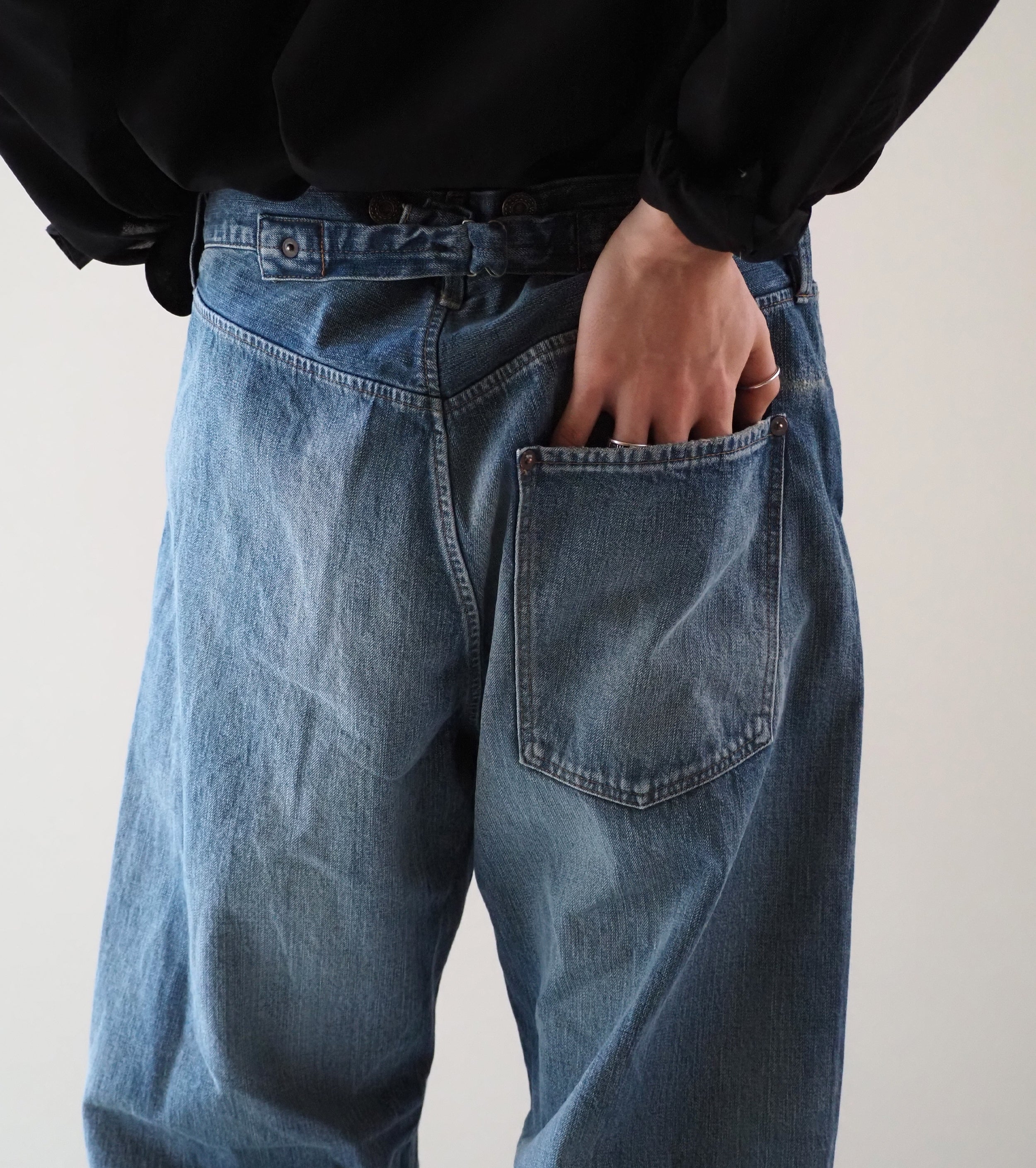 MAATEE＆SONS 4ポケット デニム , Vintage Blue – Navyblue