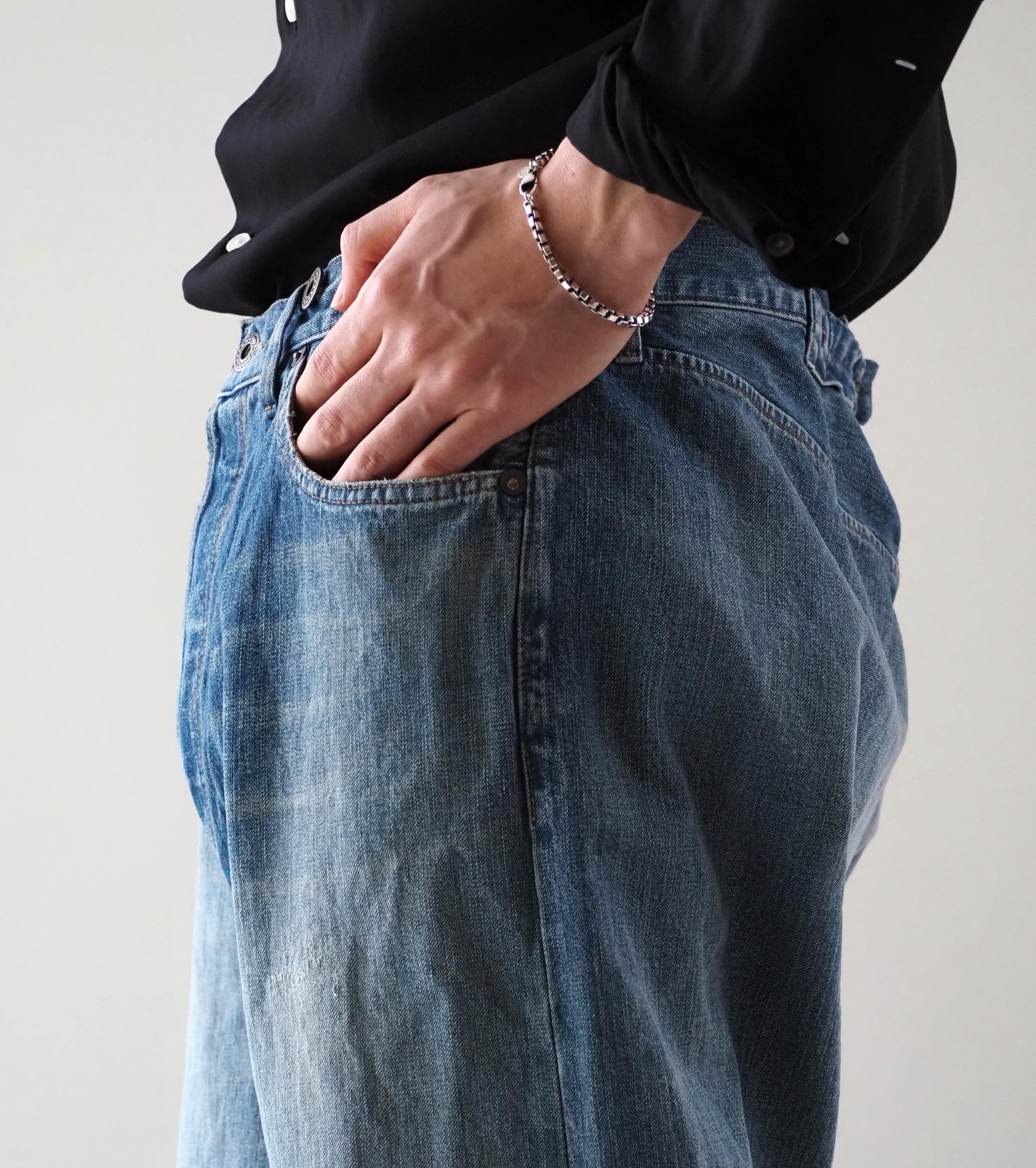 MAATEE＆SONS  ４ポケット デニム , Vintage Blue