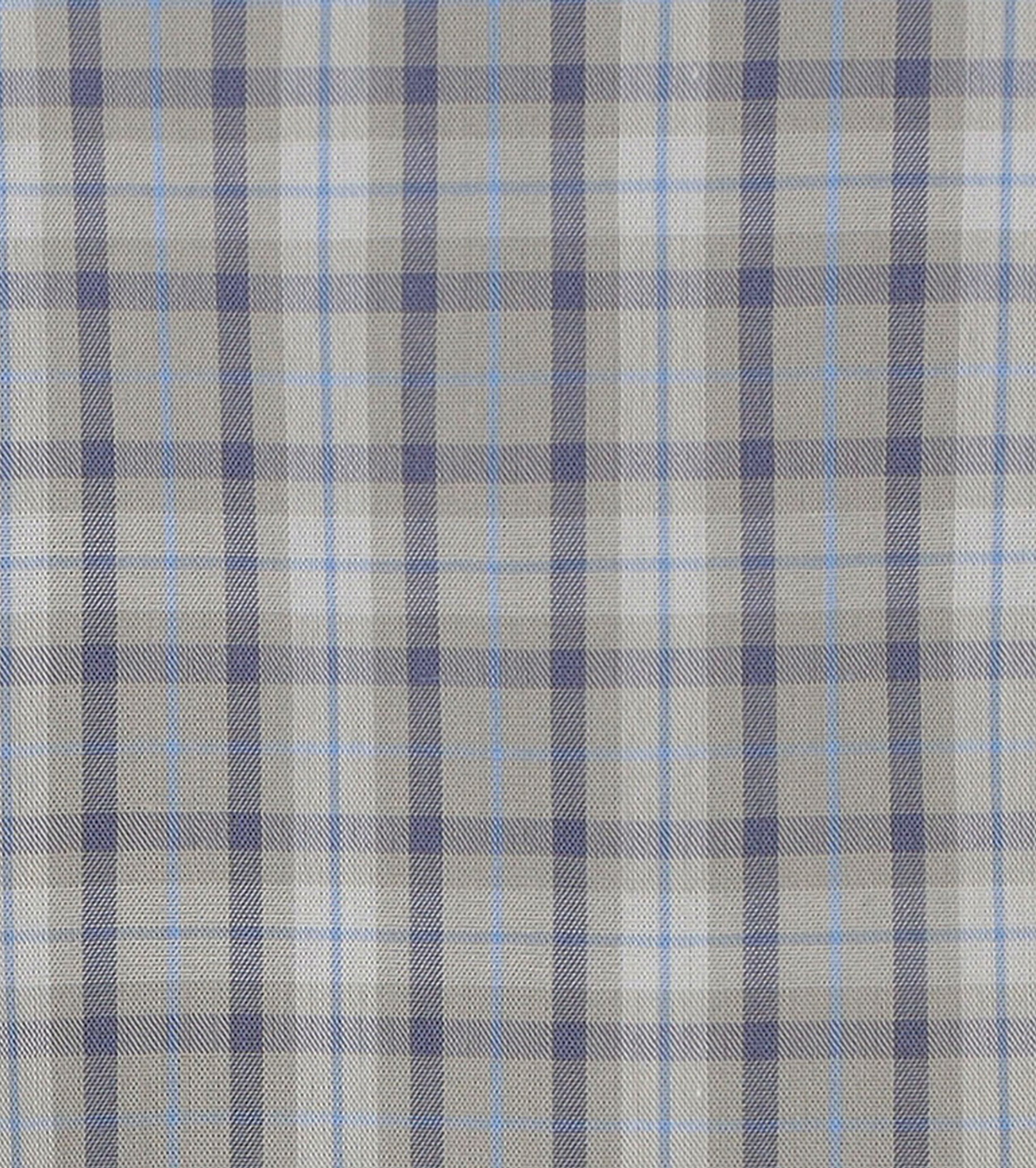 DANTON  WORK SHIRT, Lt Grey x Grey Check