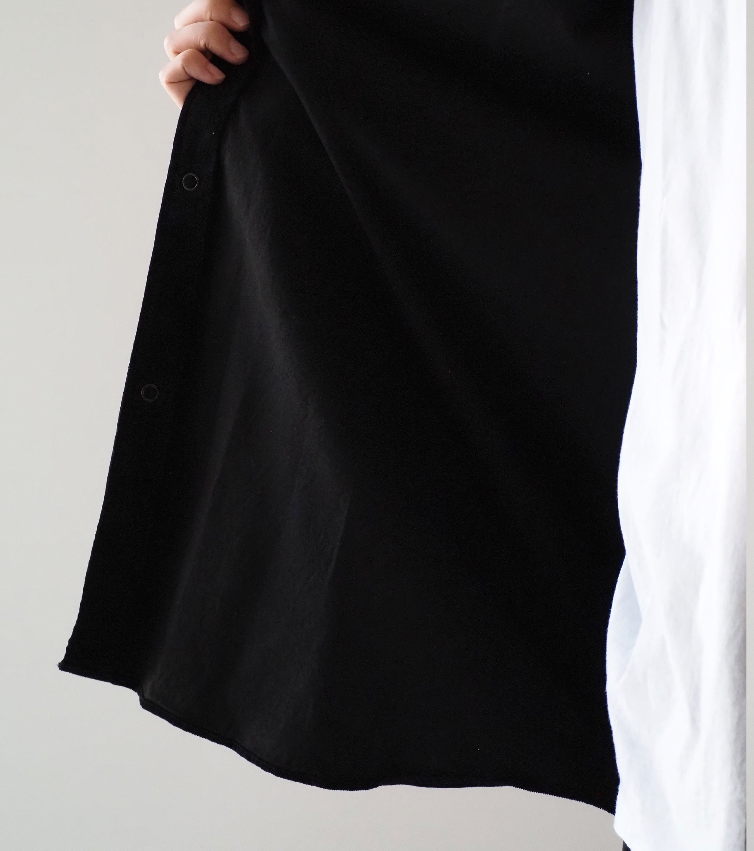 COMOLI コーデュロイ コモリ シャツ ,Black