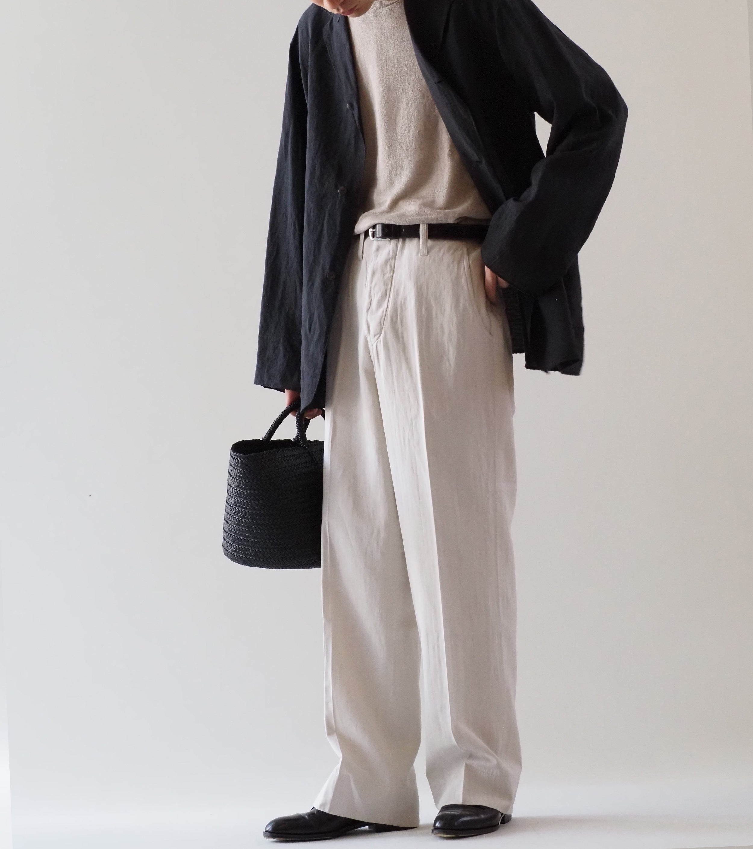 MAATEE＆SONS ドゥルン  チノ トラウザー , にごり White