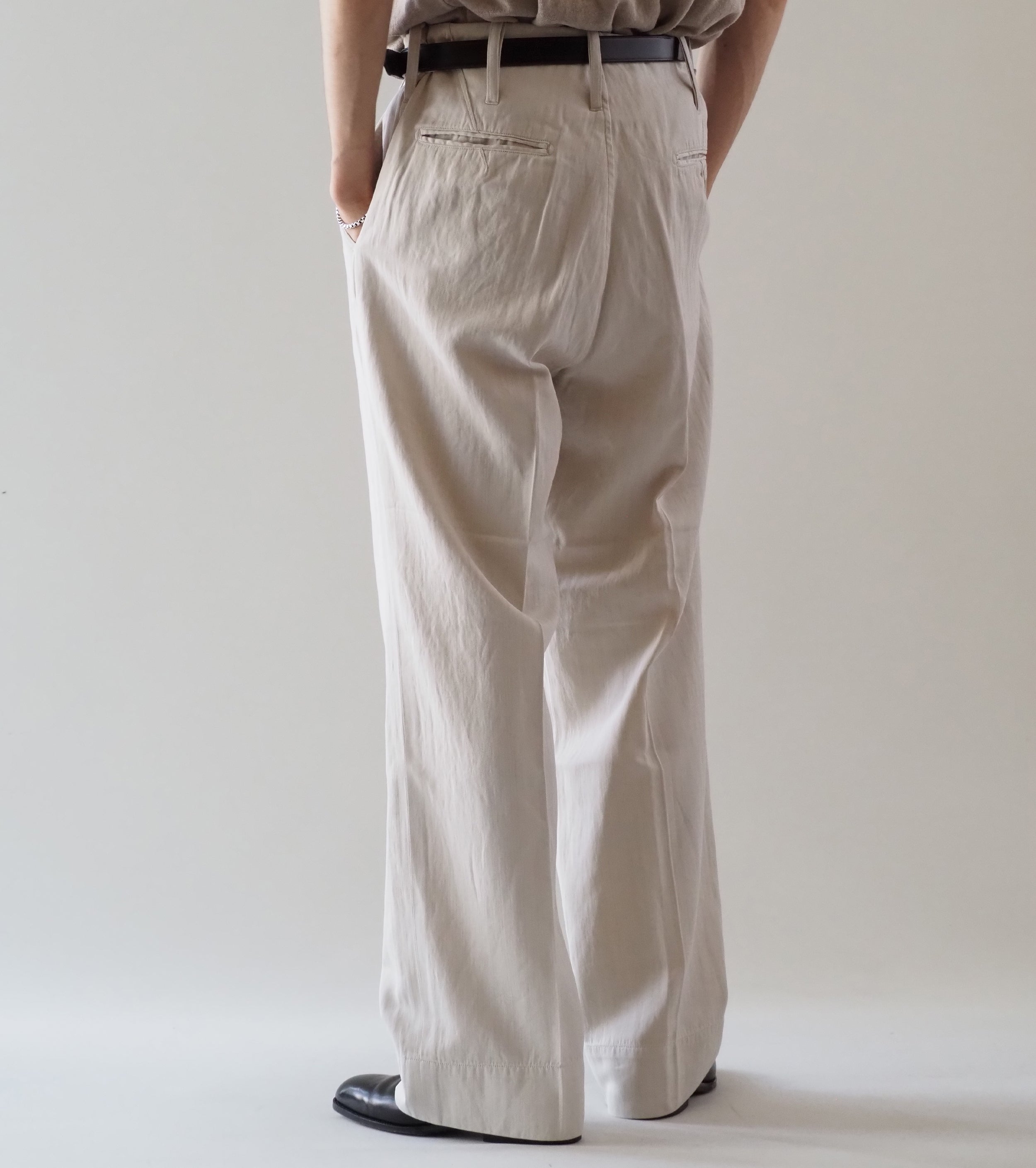 MAATEE＆SONS ドゥルン  チノ トラウザー , にごり White