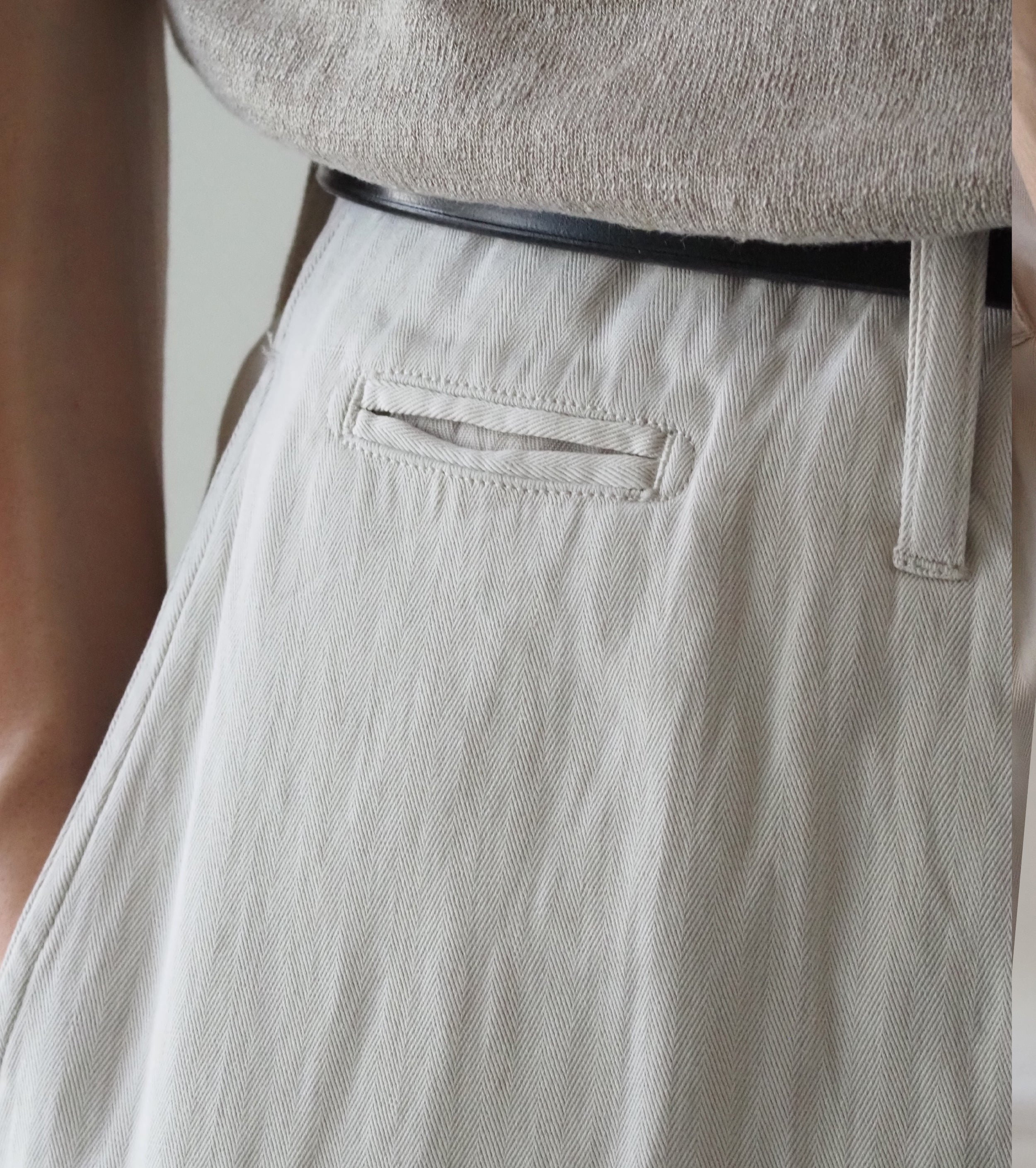 MAATEE＆SONS ドゥルン  チノ トラウザー , にごり White