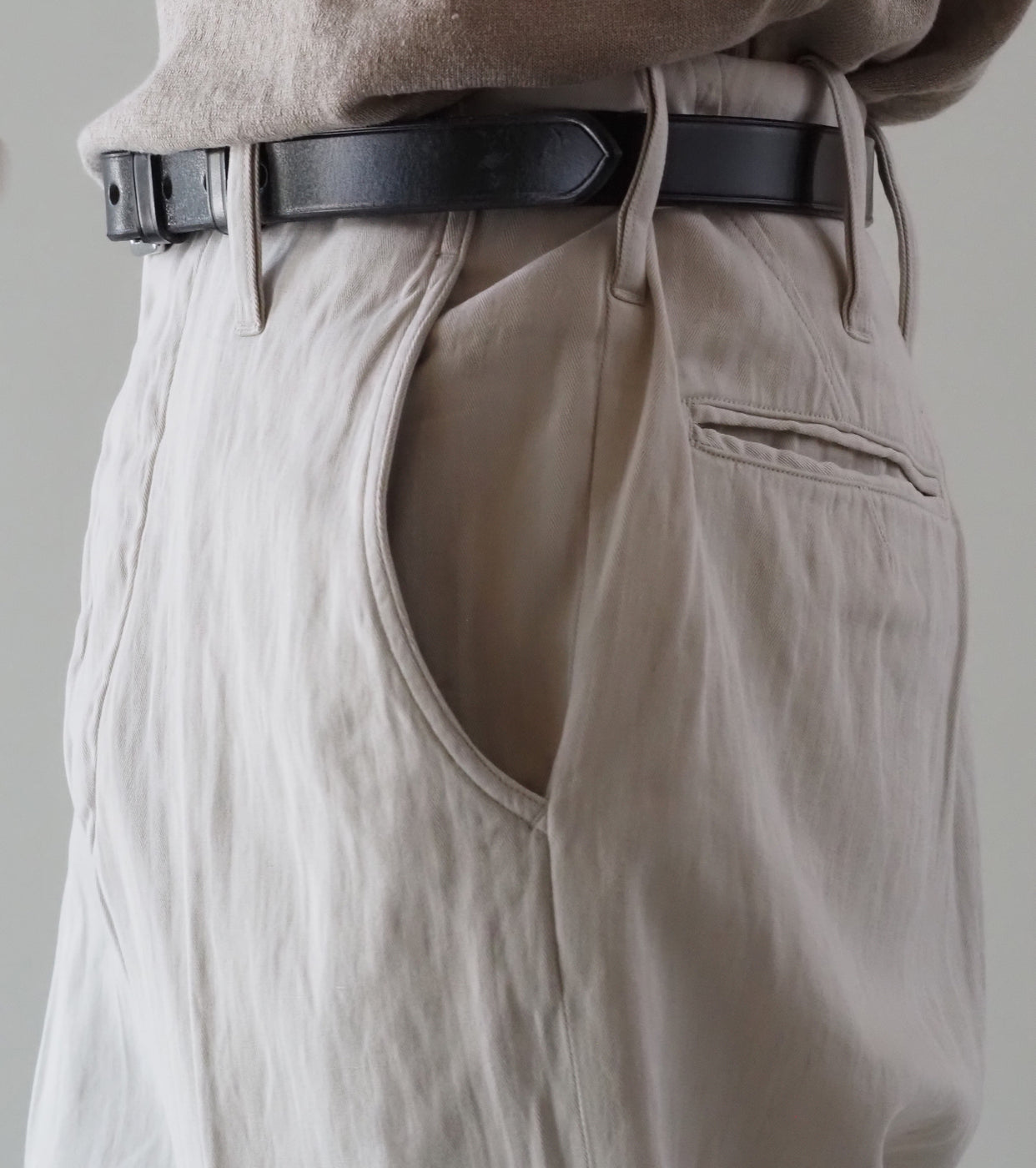 MAATEE＆SONS ドゥルン  チノ トラウザー , にごり White