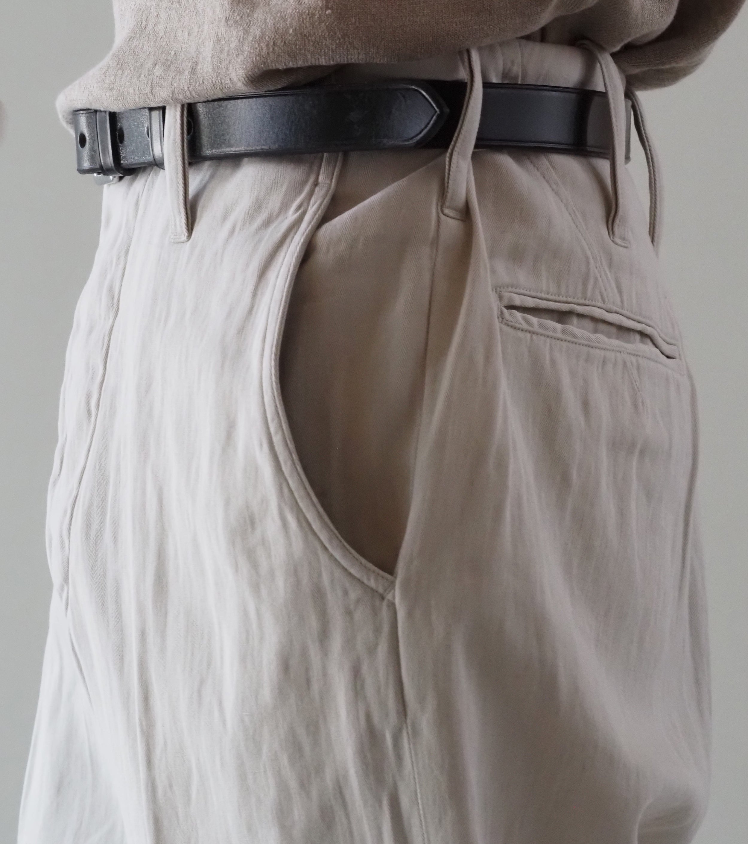 MAATEE＆SONS ドゥルン  チノ トラウザー , にごり White