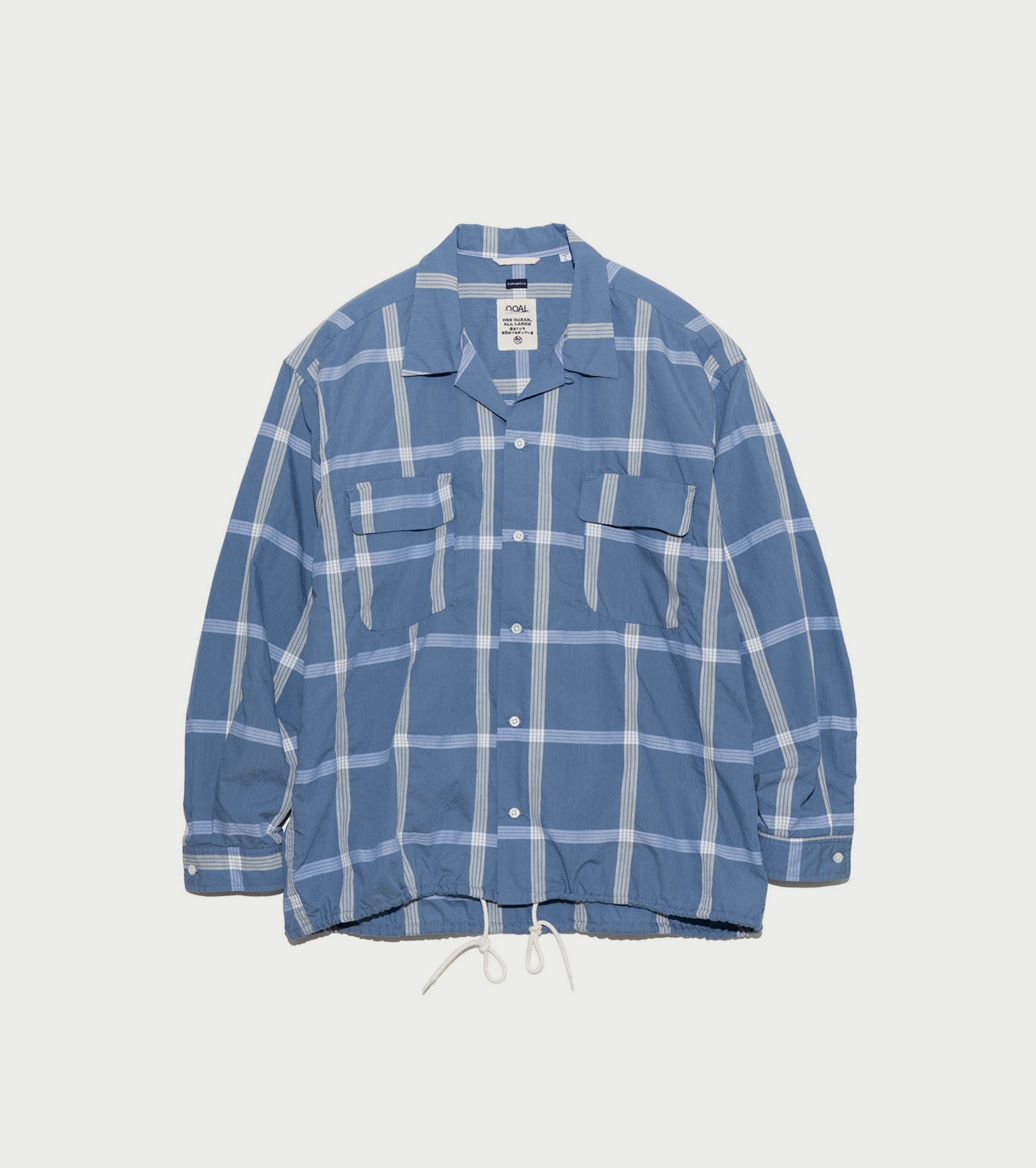 nanamica OOAL 長袖シャツ ネイビー nanamica / ナナミカ | Regular Collar Wind Shirt レギュラー