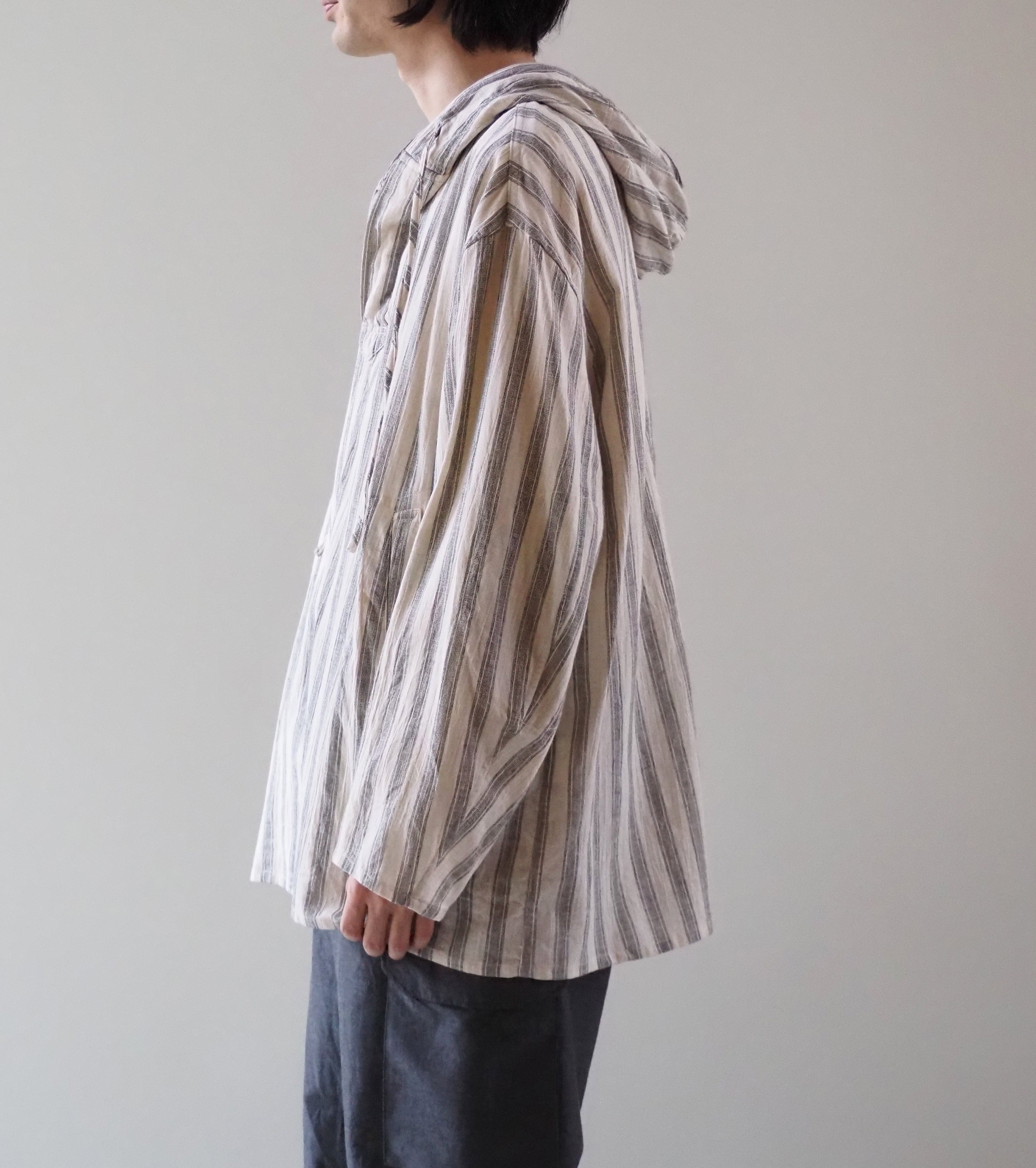 blurhms Cotton Linen Stripe Snow Parka, Stripe