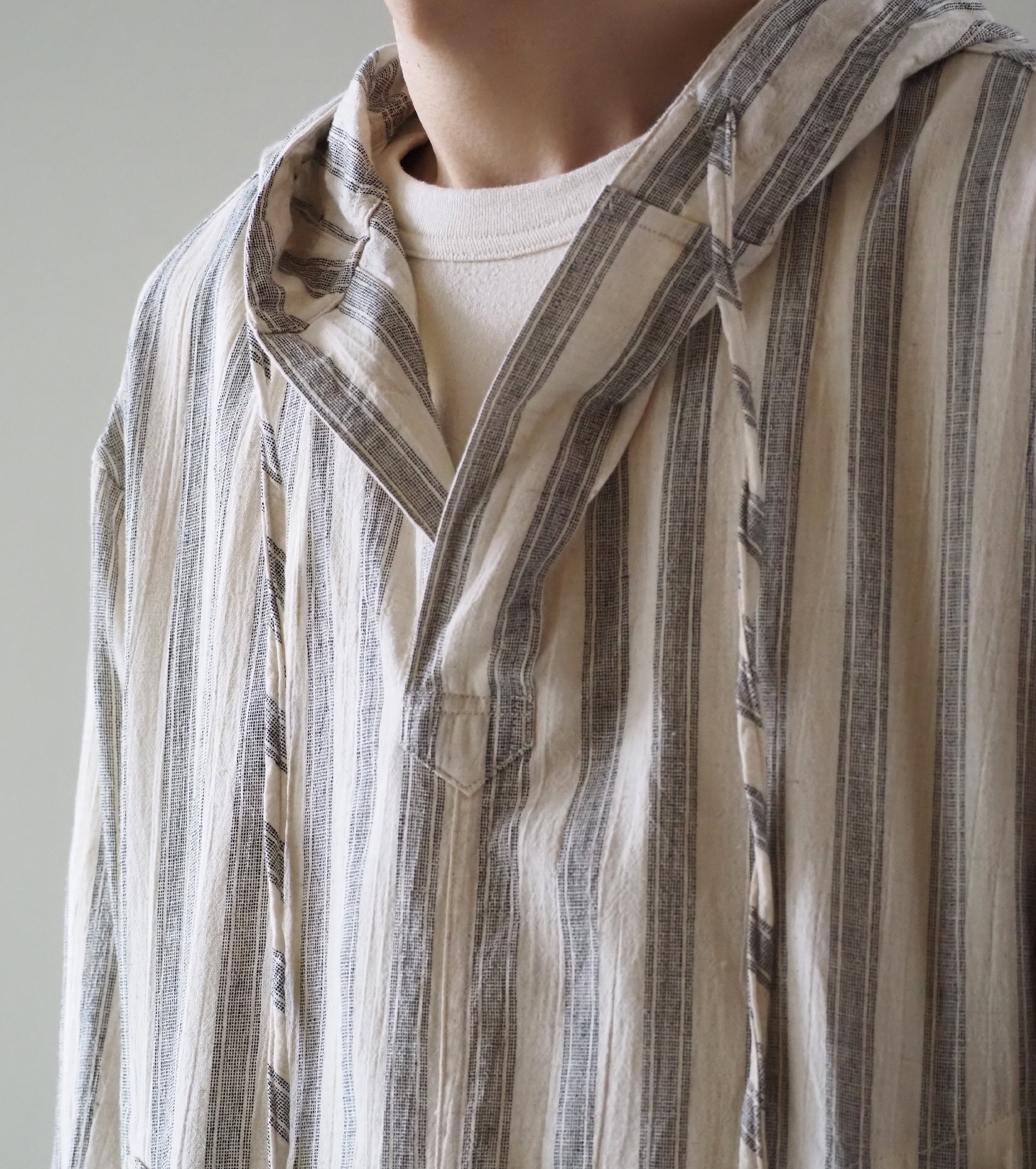 blurhms Cotton Linen Stripe Snow Parka, Stripe