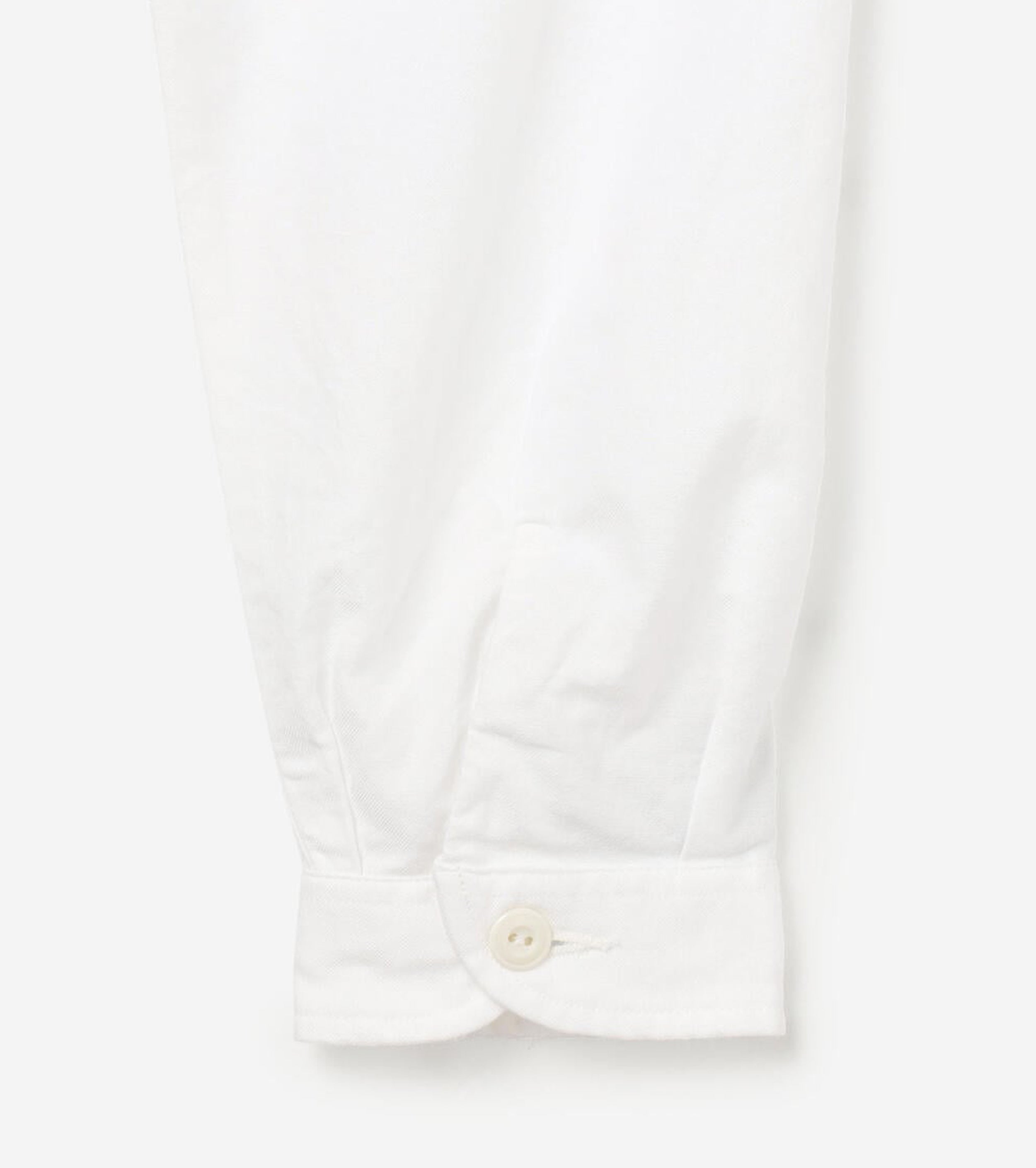 DANTON オックスフォード バンドカラーシャツ , White