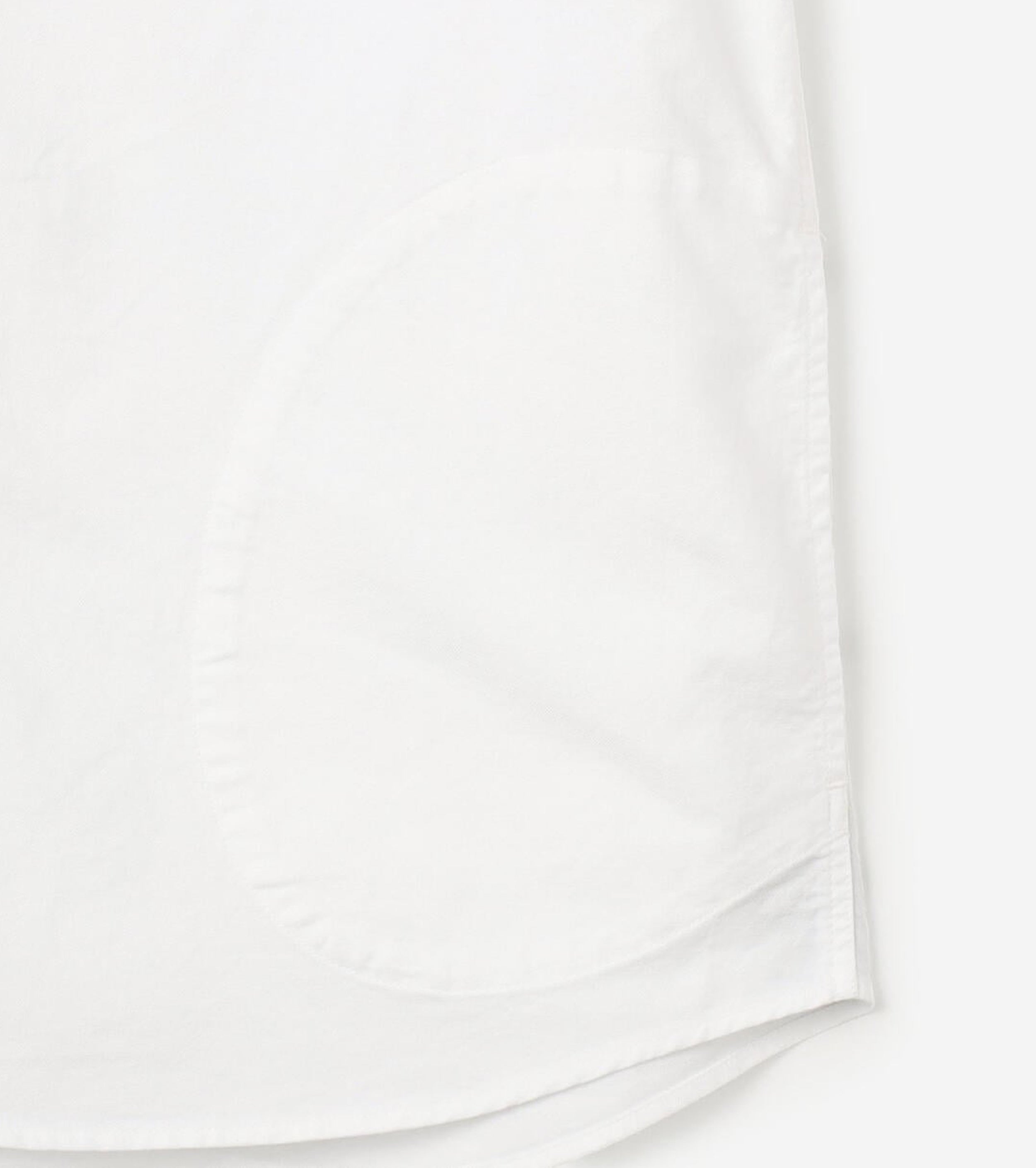 DANTON オックスフォード バンドカラーシャツ , White