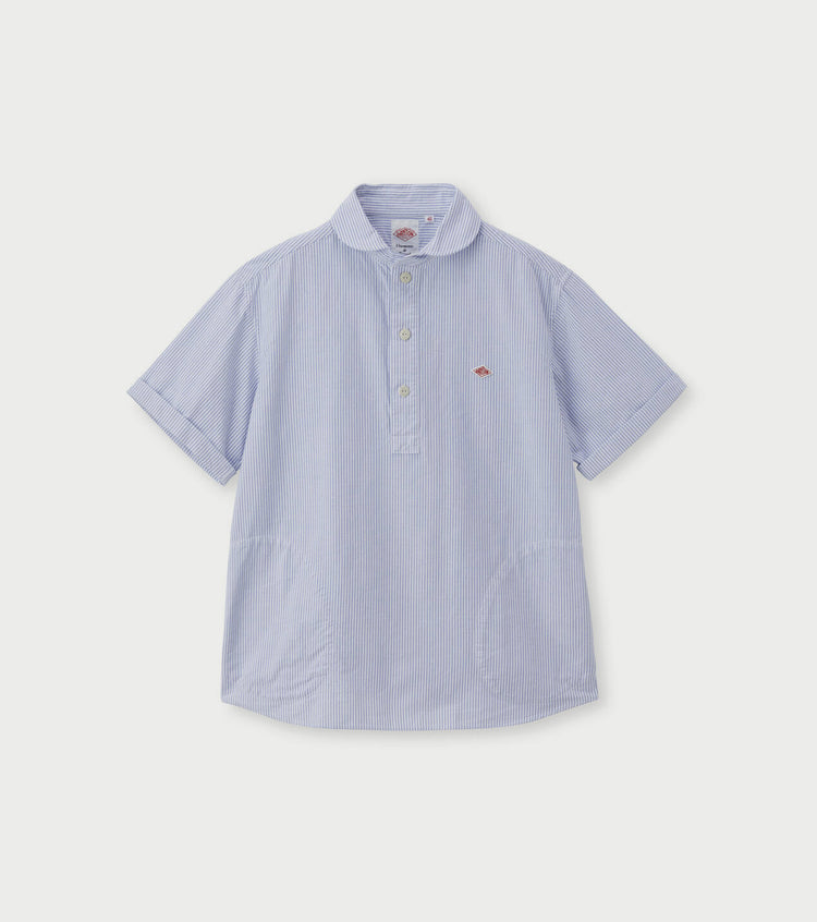 ダントン ストライプ ネイビー MEN'S SHORT SLEEVE INNER T-SHIRT STRIPE｜CUT AND SEWN