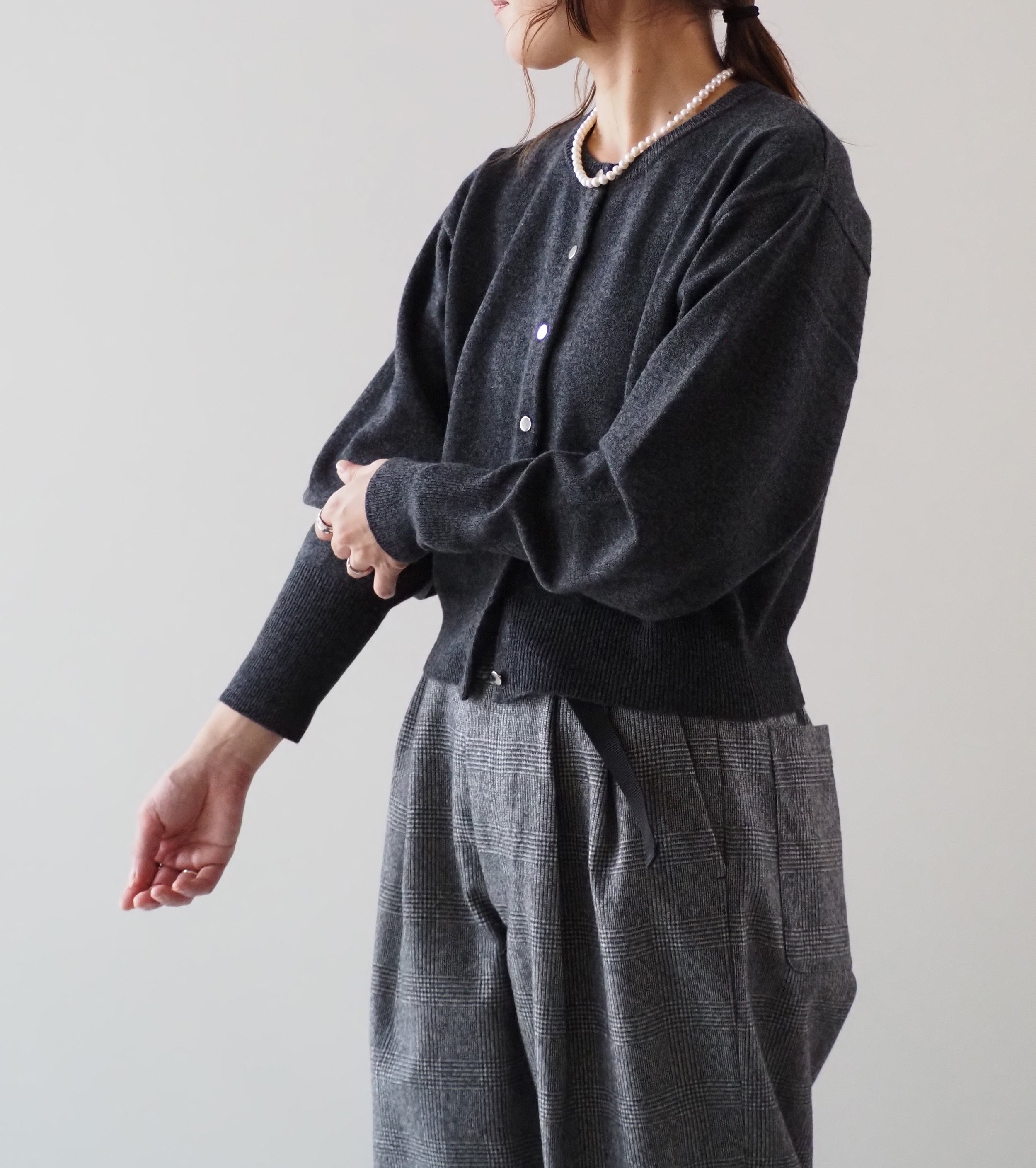 Oblada マーサ カーディガン ,  Gray