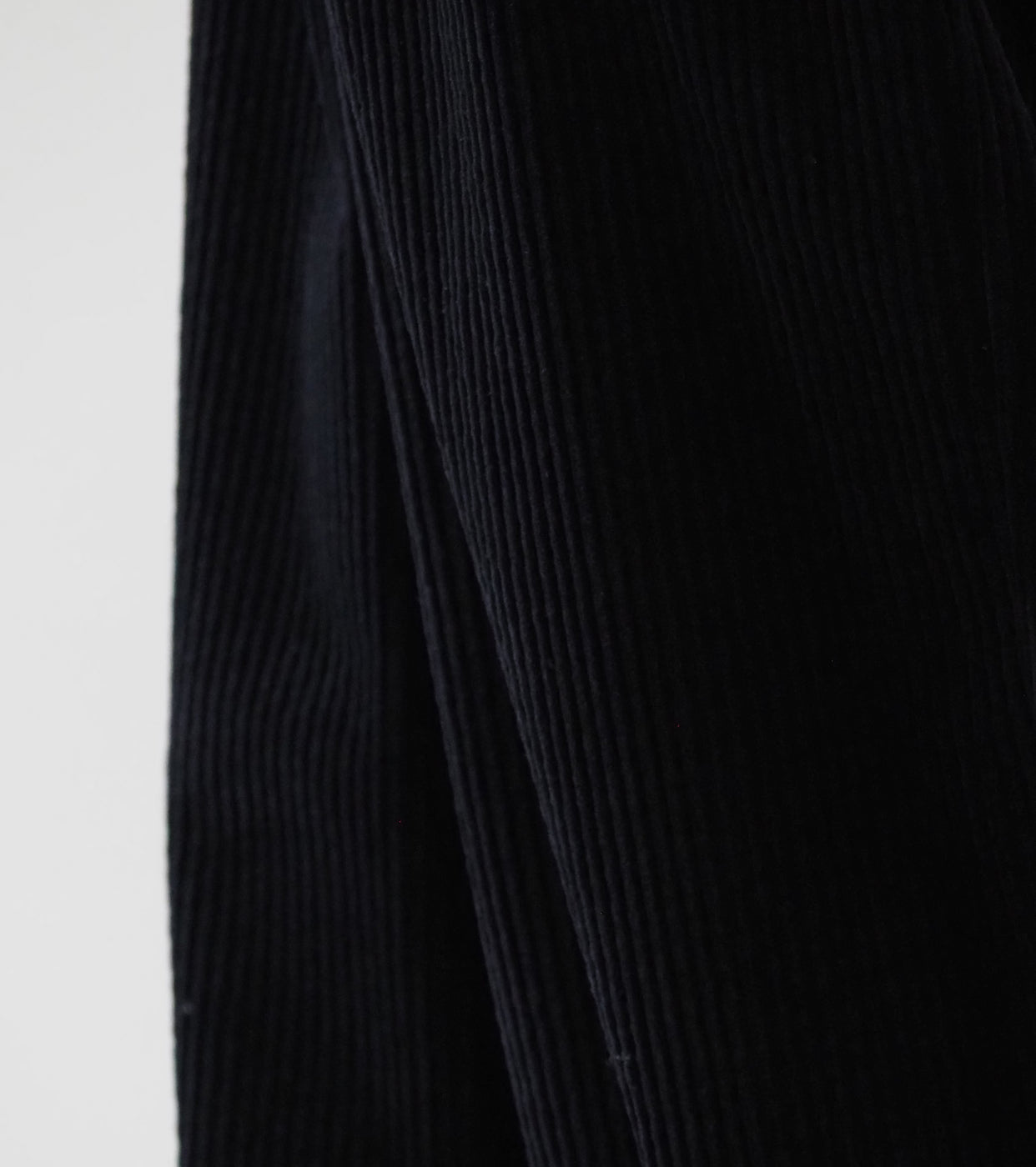 COMOLI Corduroy Drawstring  Pants , Black