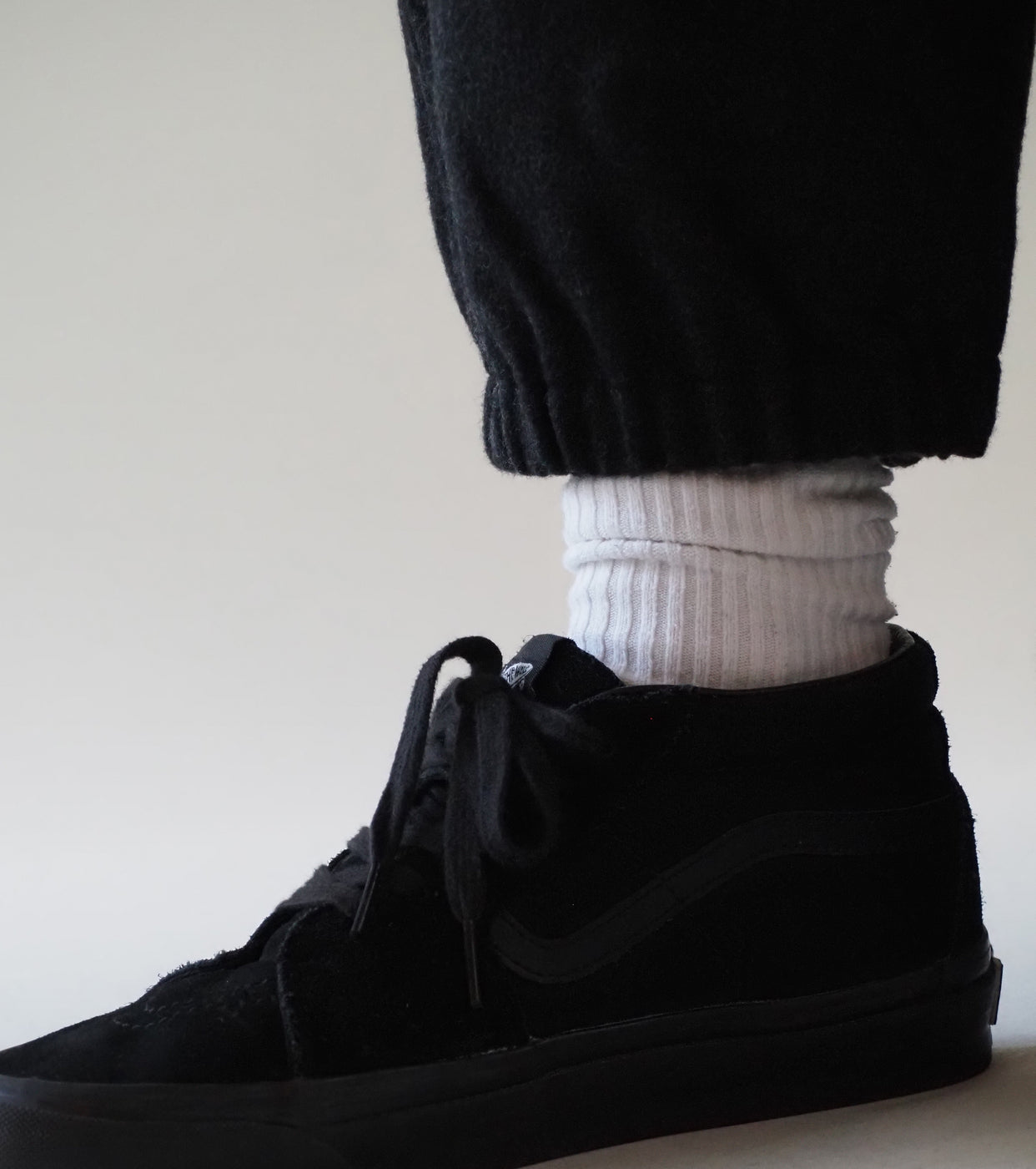 COMOLI カシミヤ ドローストリング パンツ, Charcoal