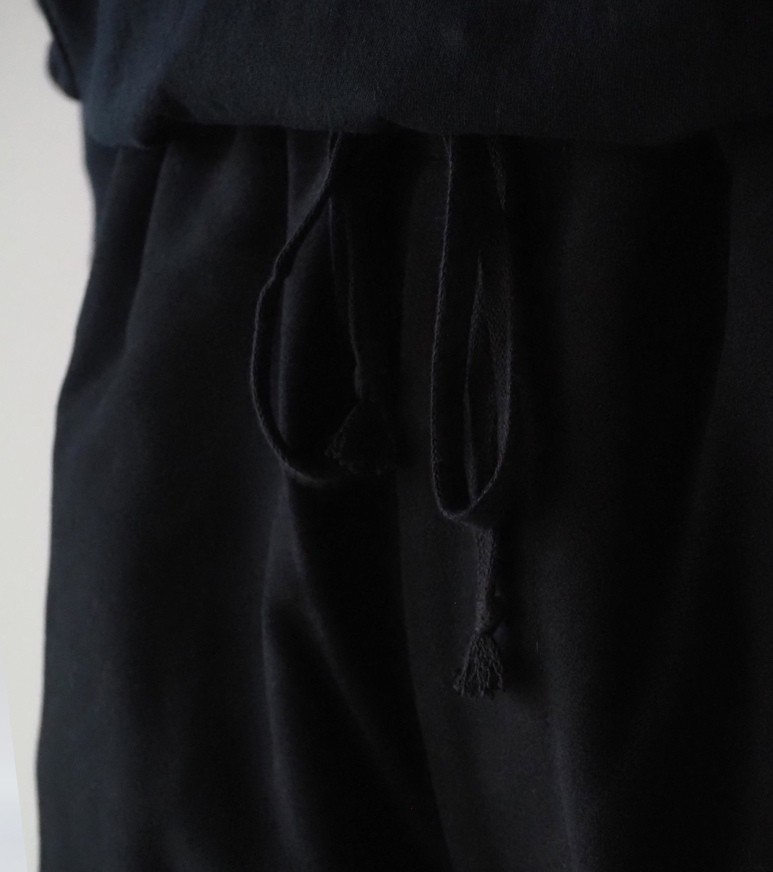 COMOLI モールスキン ドローストリング  パンツ , Black