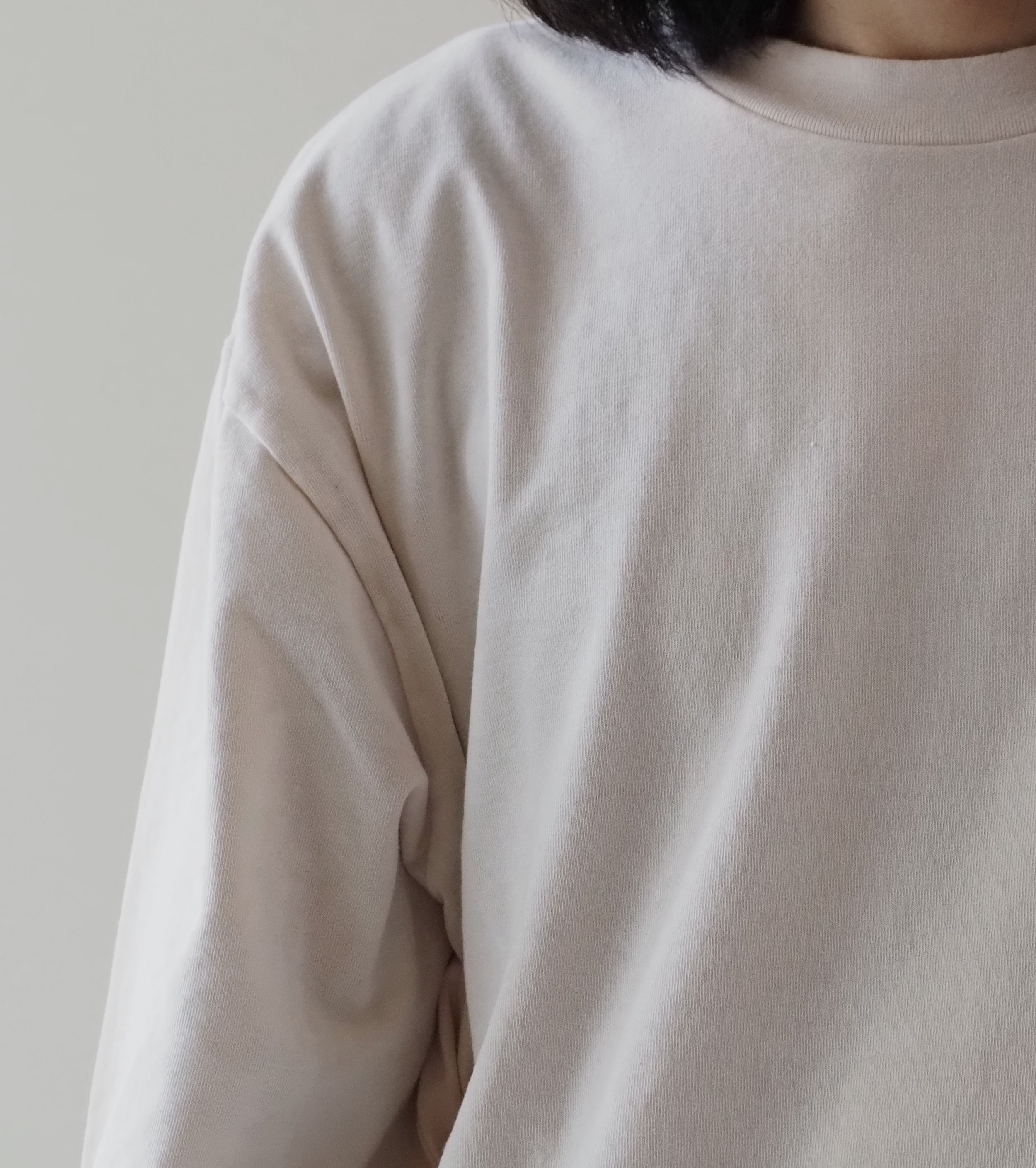 Blurhms Hollow Yarn L/S Tee , Dust Ivory