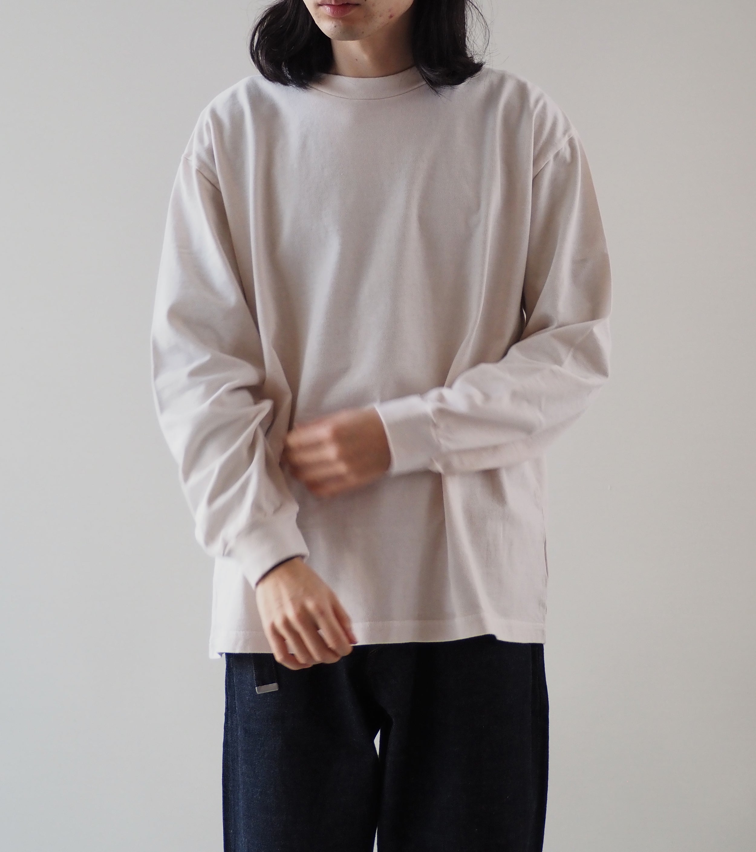 Blurhms Hollow Yarn L/S Tee , Dust Ivory