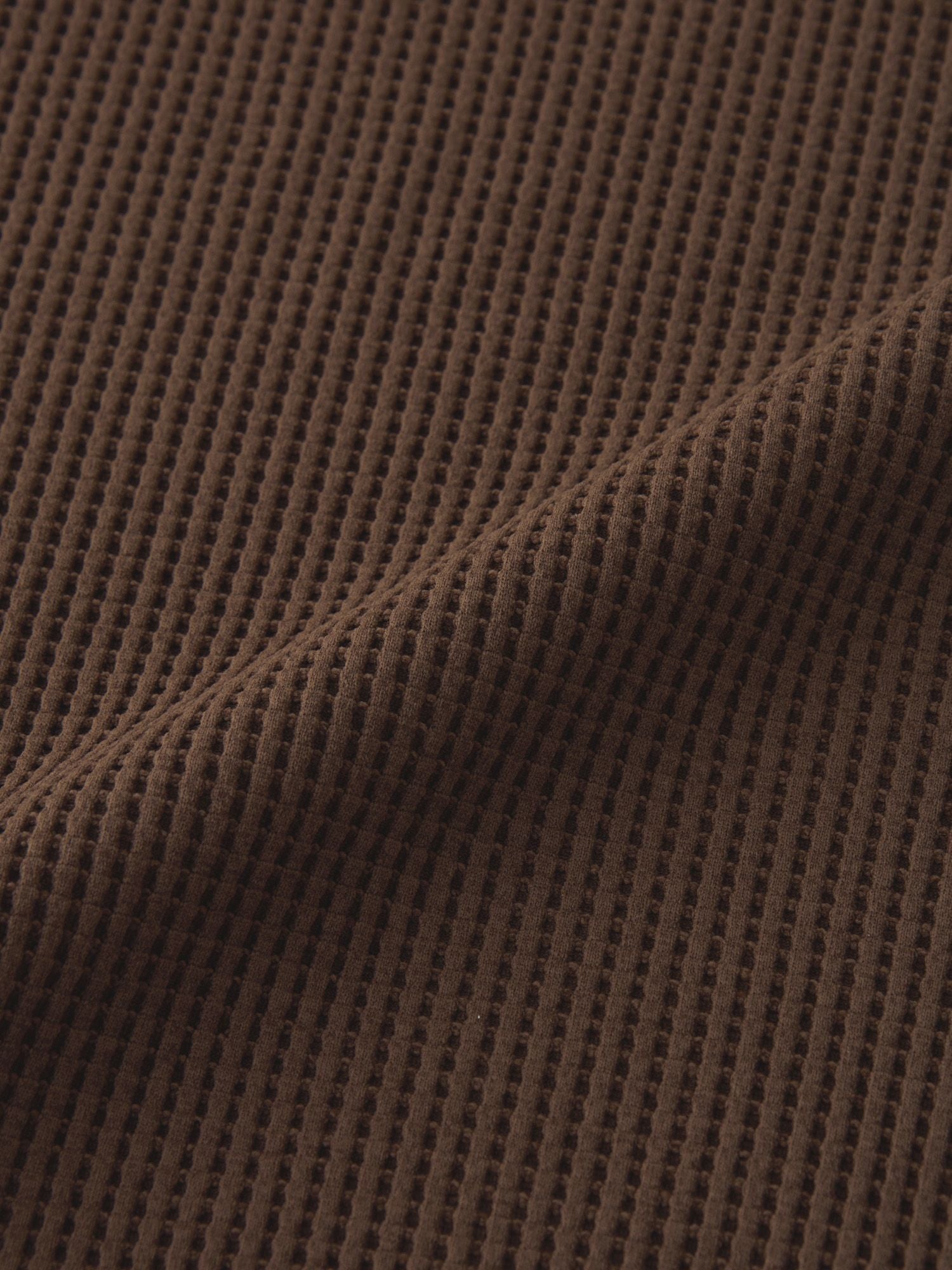 Goldwin ワッフル ライト ロング スリーブ フーディー , Chicory Brown