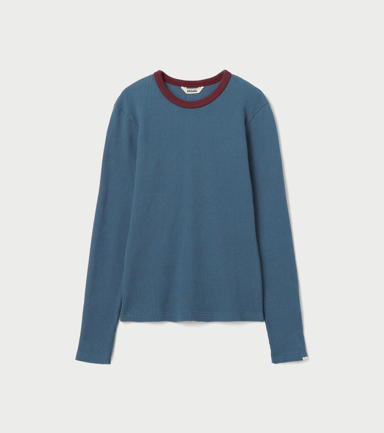 Oblada ワッフル ロング スリーブ , Blue × Red