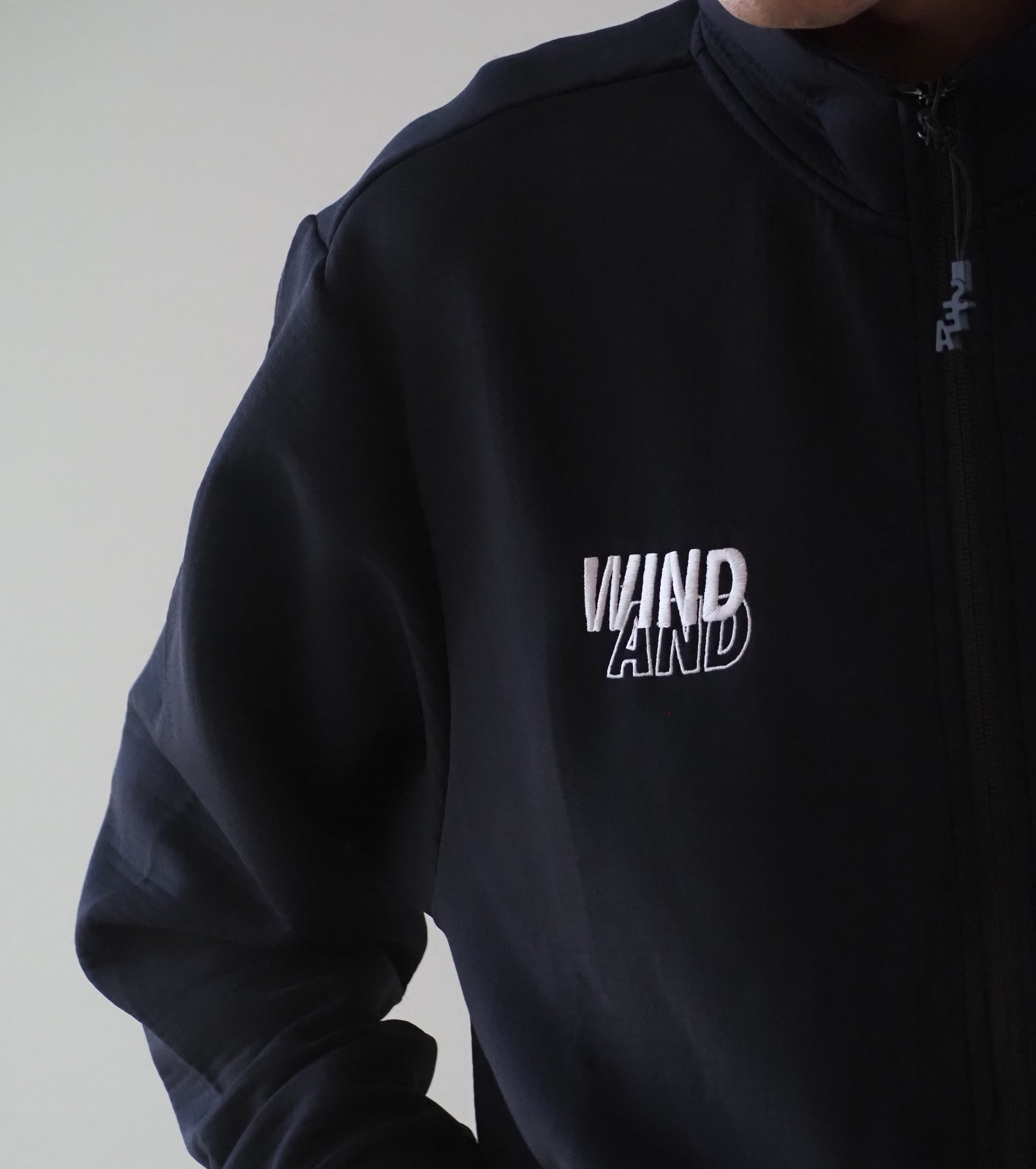 WIND AND SEA WIND AIR TEX TRACK TOP , Black