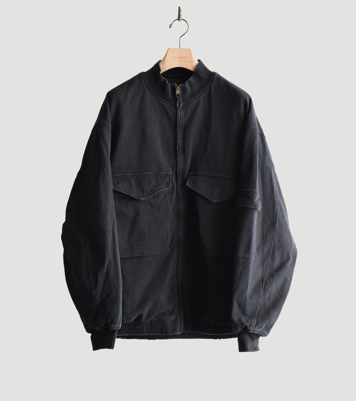 COMOLI Cotton Jersey G8 Jacket , Black