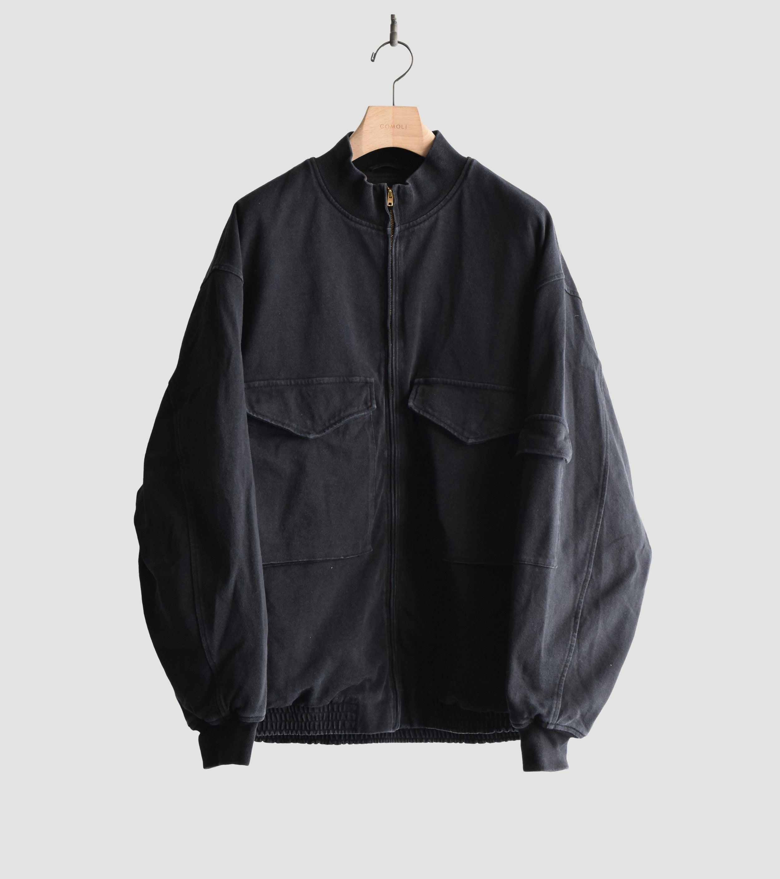 COMOLI Cotton Jersey G8 Jacket , Black