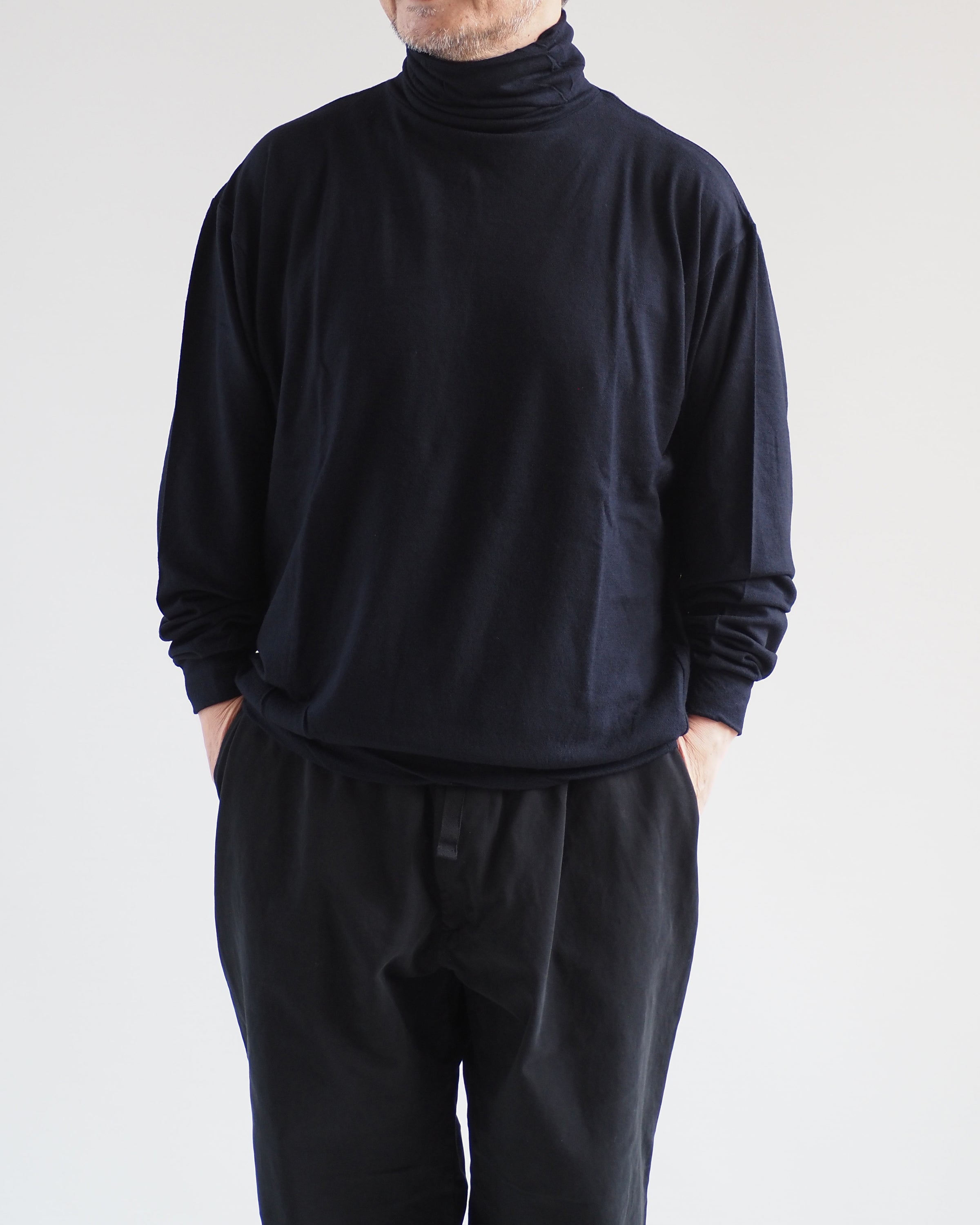 3 美品 23AW COMOLI ウール天竺 長袖タートルネック