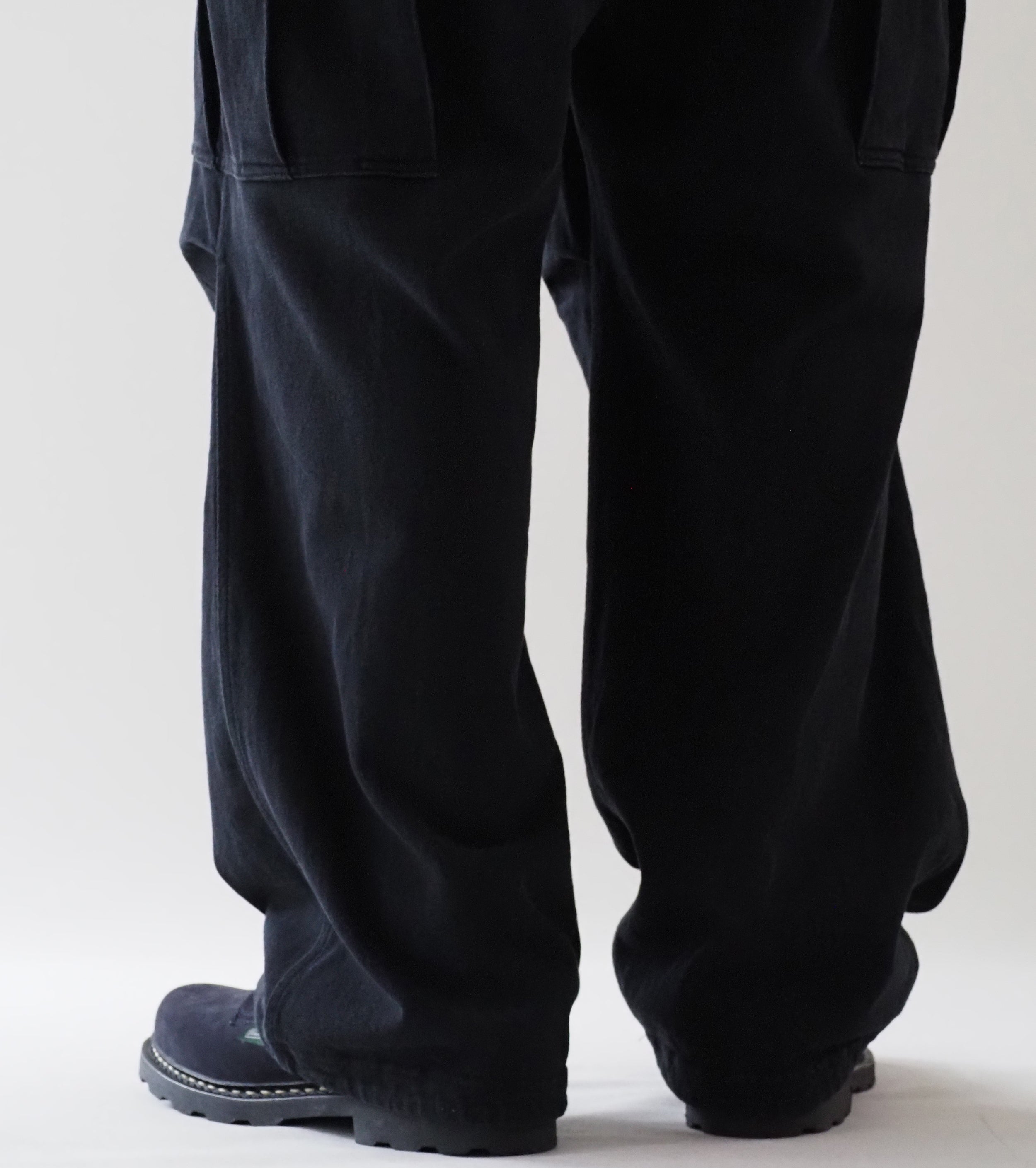 COMOLI Cotton Jersey 6P Pants , Black