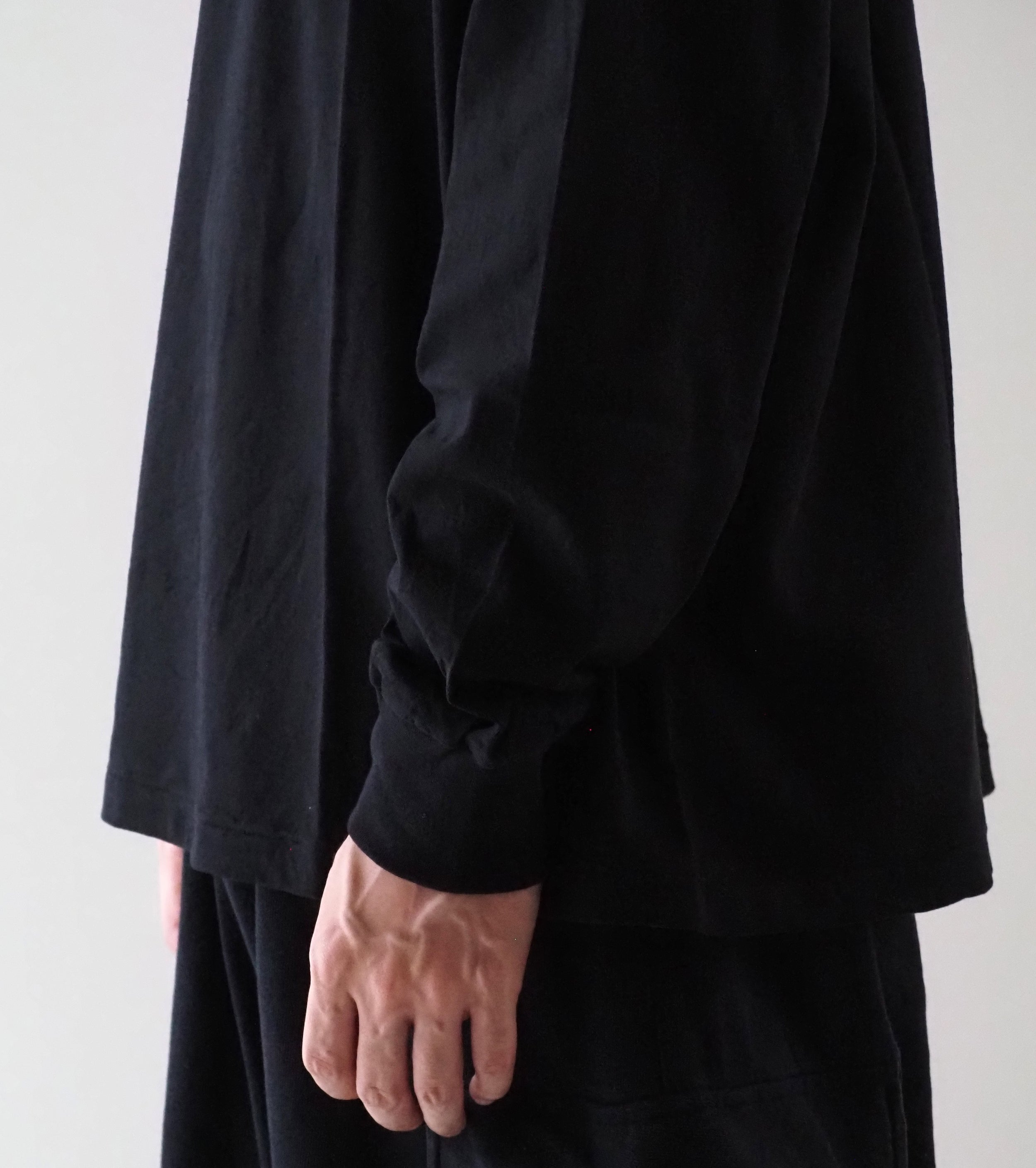 COMOLI Surplus Long Sleeve T-Shirt , Black