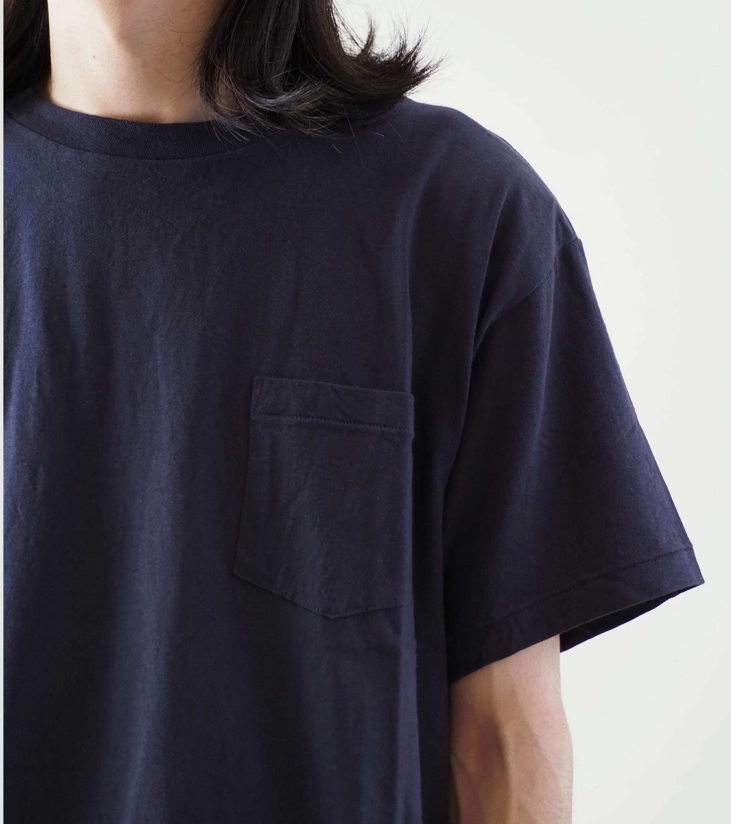 COMOLI Surplus Tee Shirts, Navy